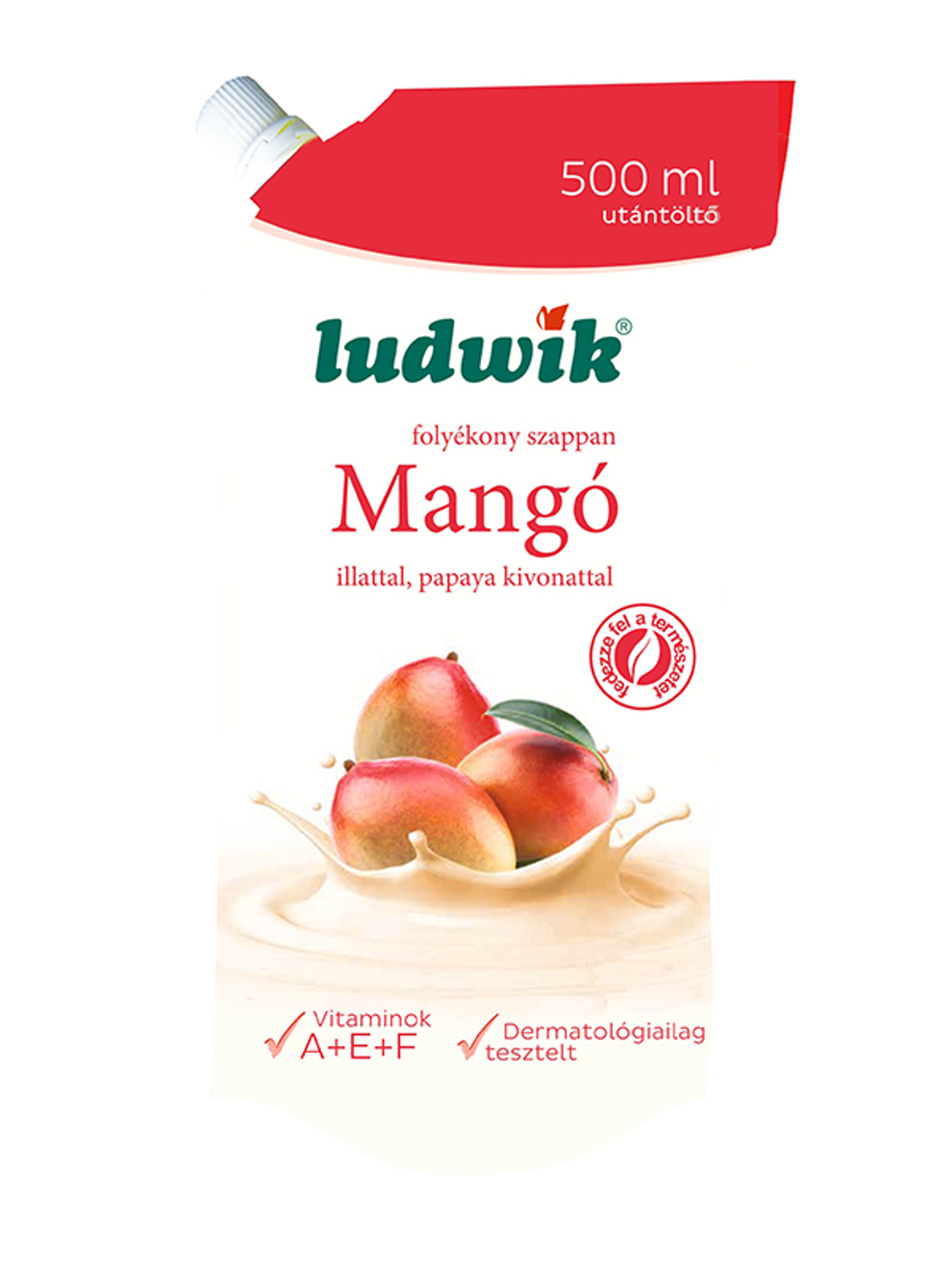 Ludwik folyékony szappan utántöltő mangó - 500 ml-1
