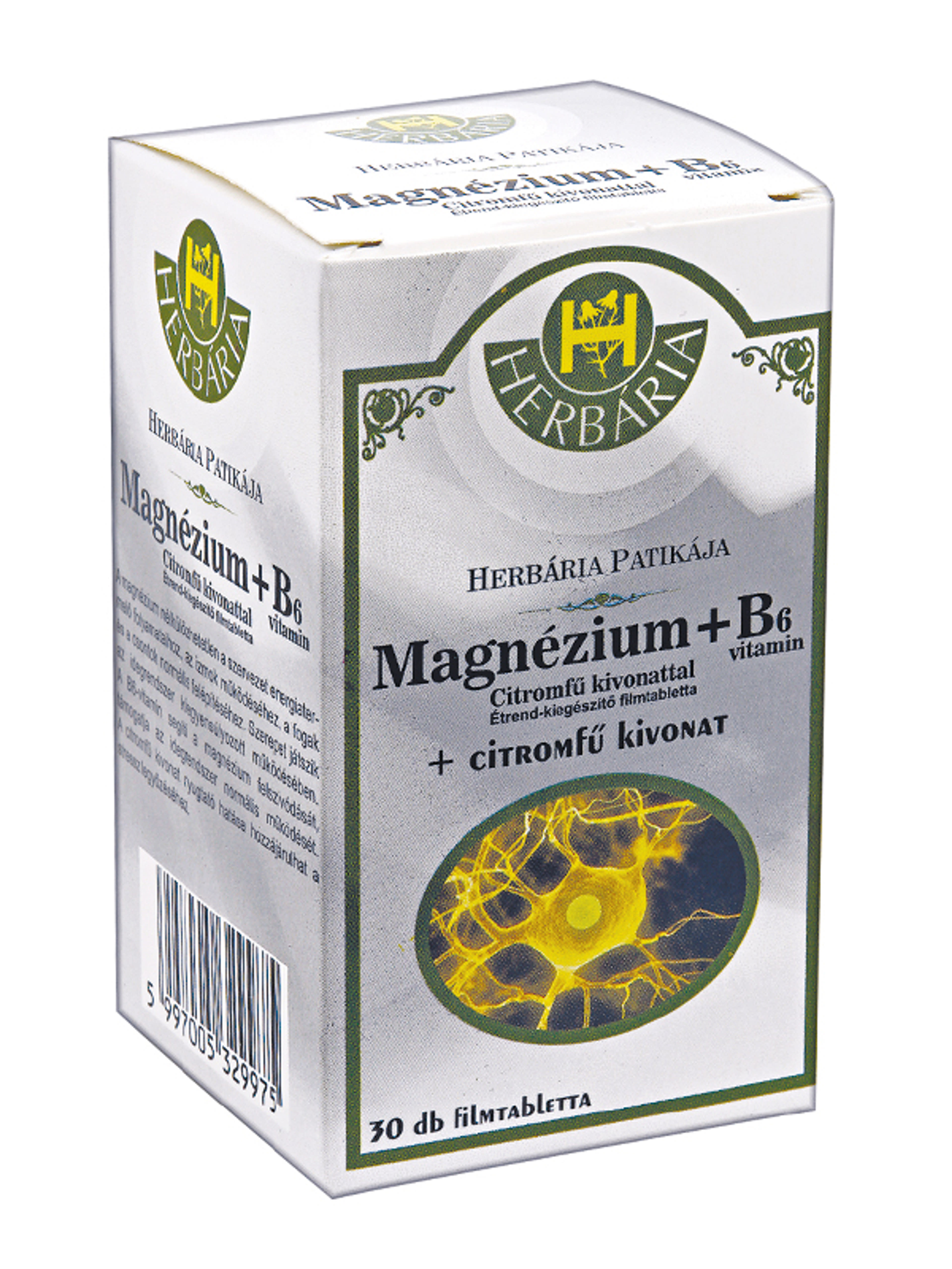 Herbária Magnézium+ B6+ Citromfű Filmtabletta - 30 db-1