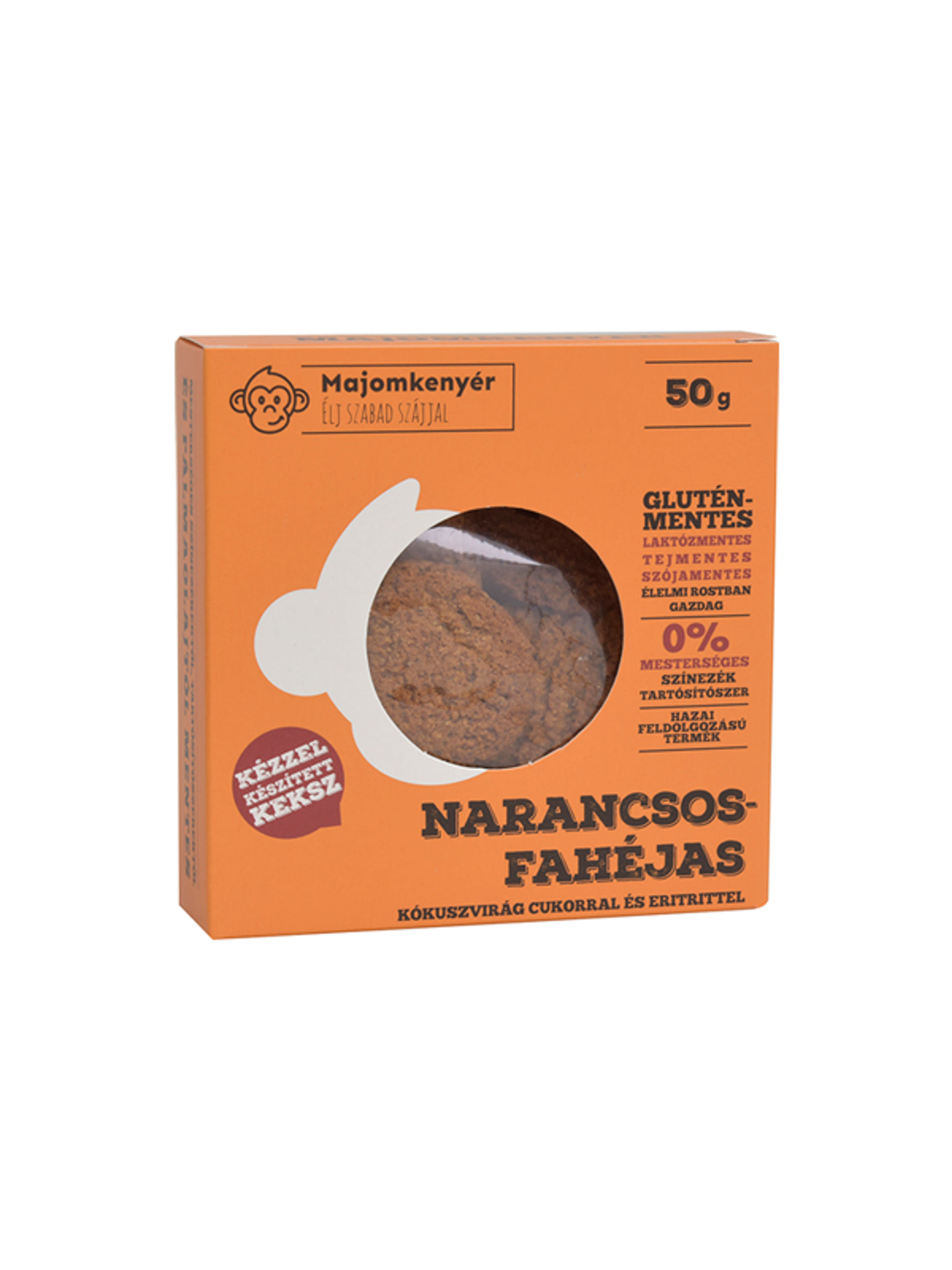 Majomkenyér Gluténmentes Narancsos-Fahéjas keksz - 50 g-1