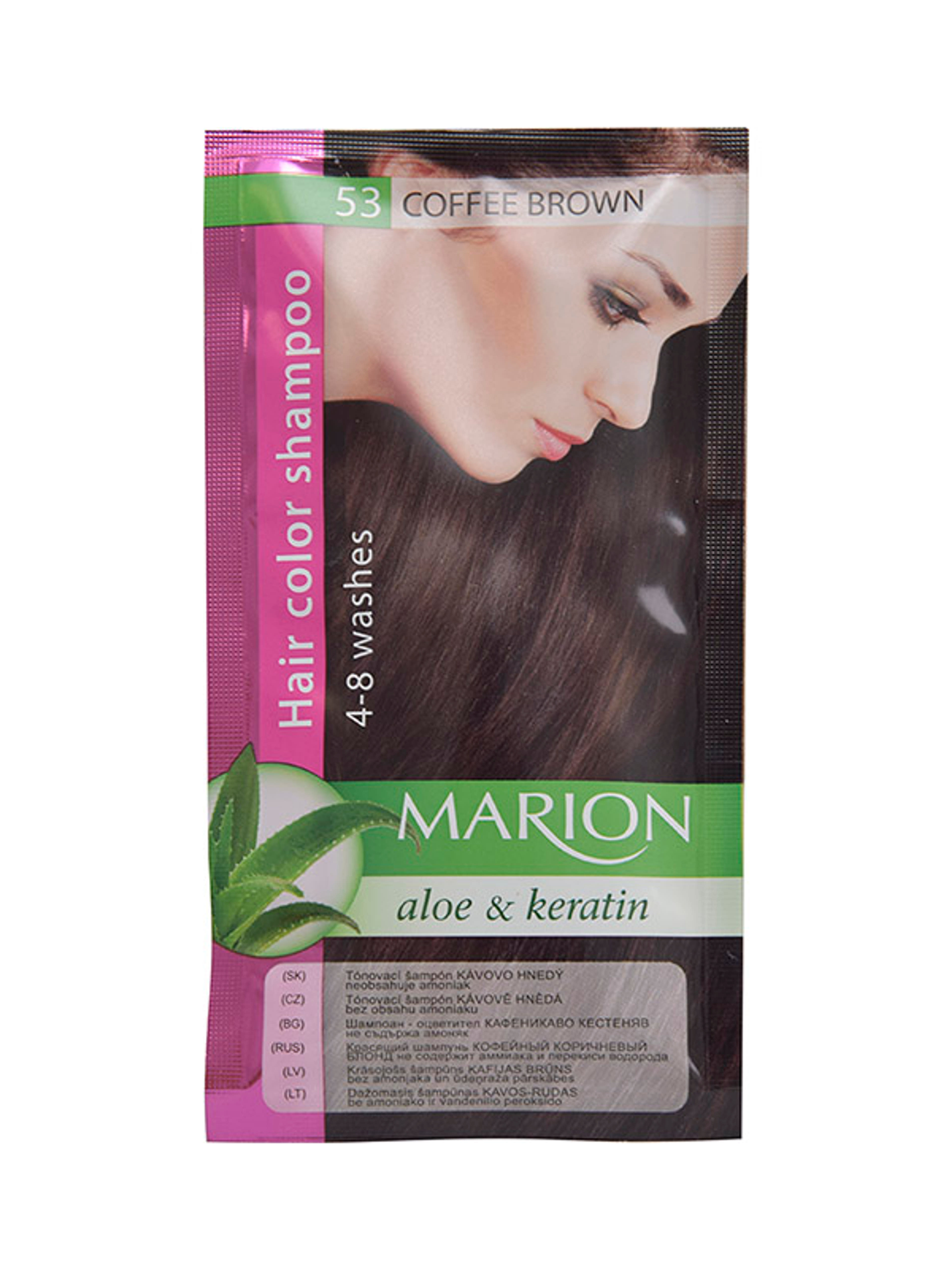 Marion hajszínvédő sampon 53 kávébarna - 40 ml-1