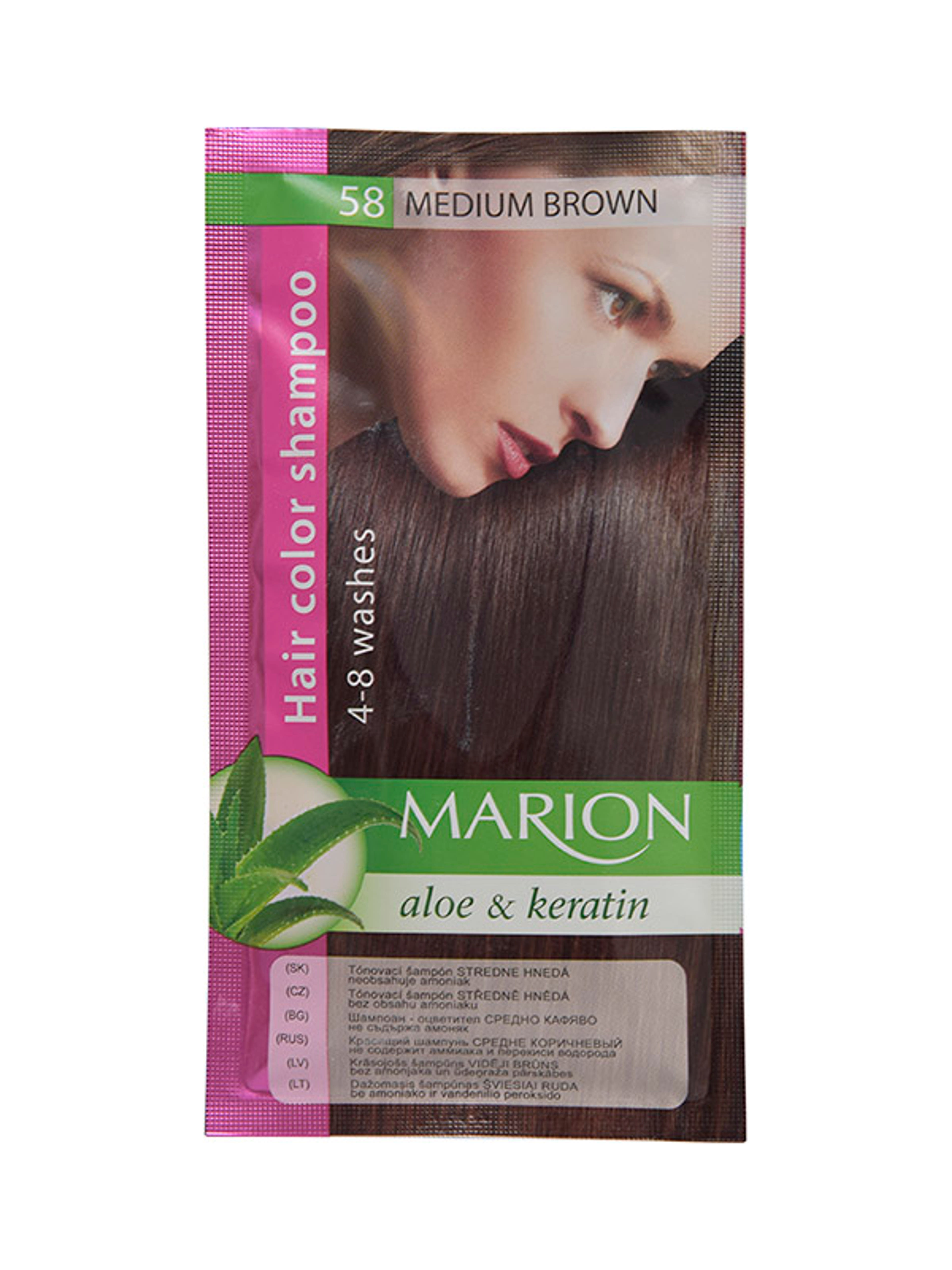 Marion hajszínvédő sampon 58 középbarna - 40 ml