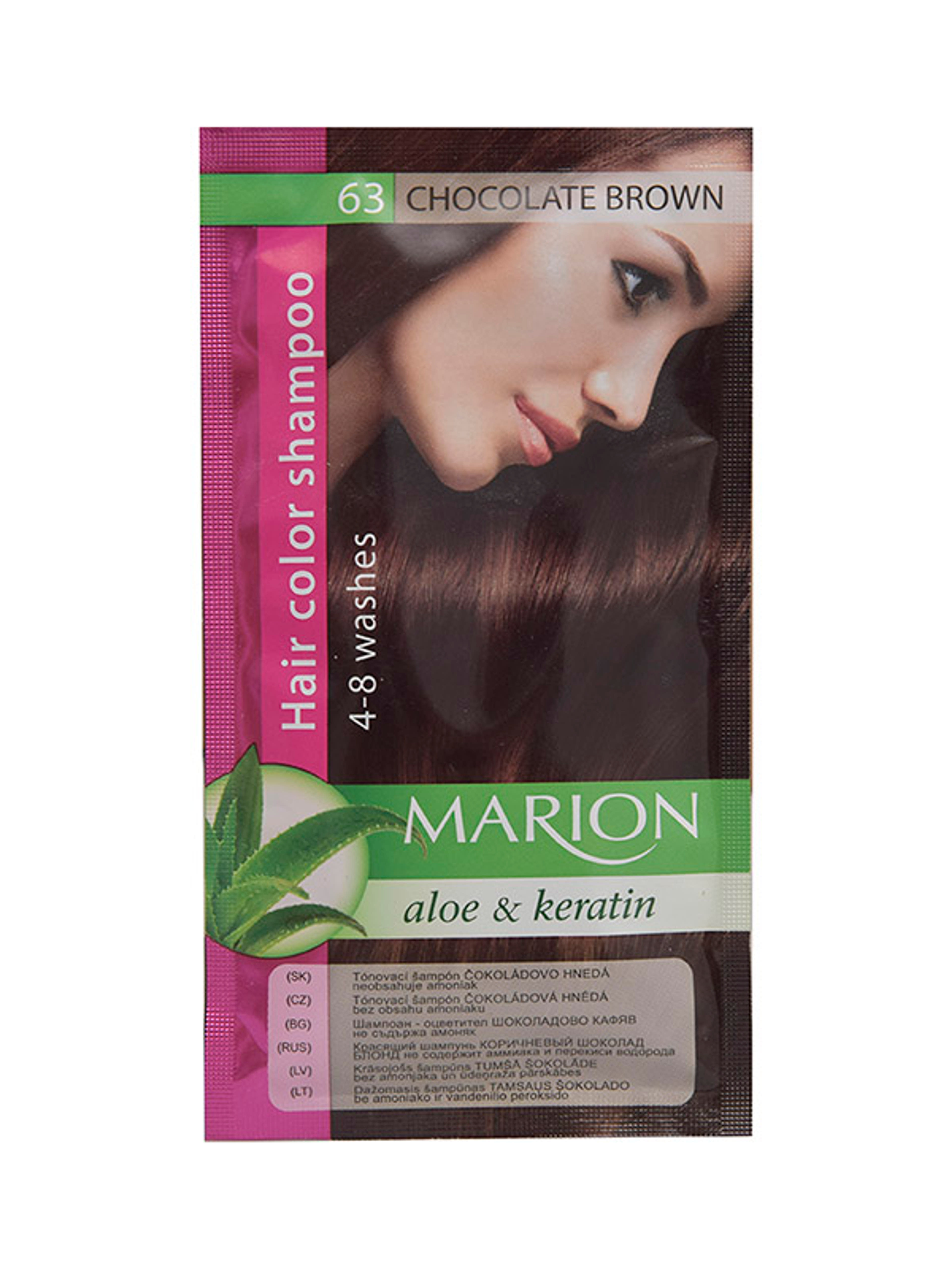 Marion hajszínvédő sampon 63 csokoládé barna - 40 ml-1