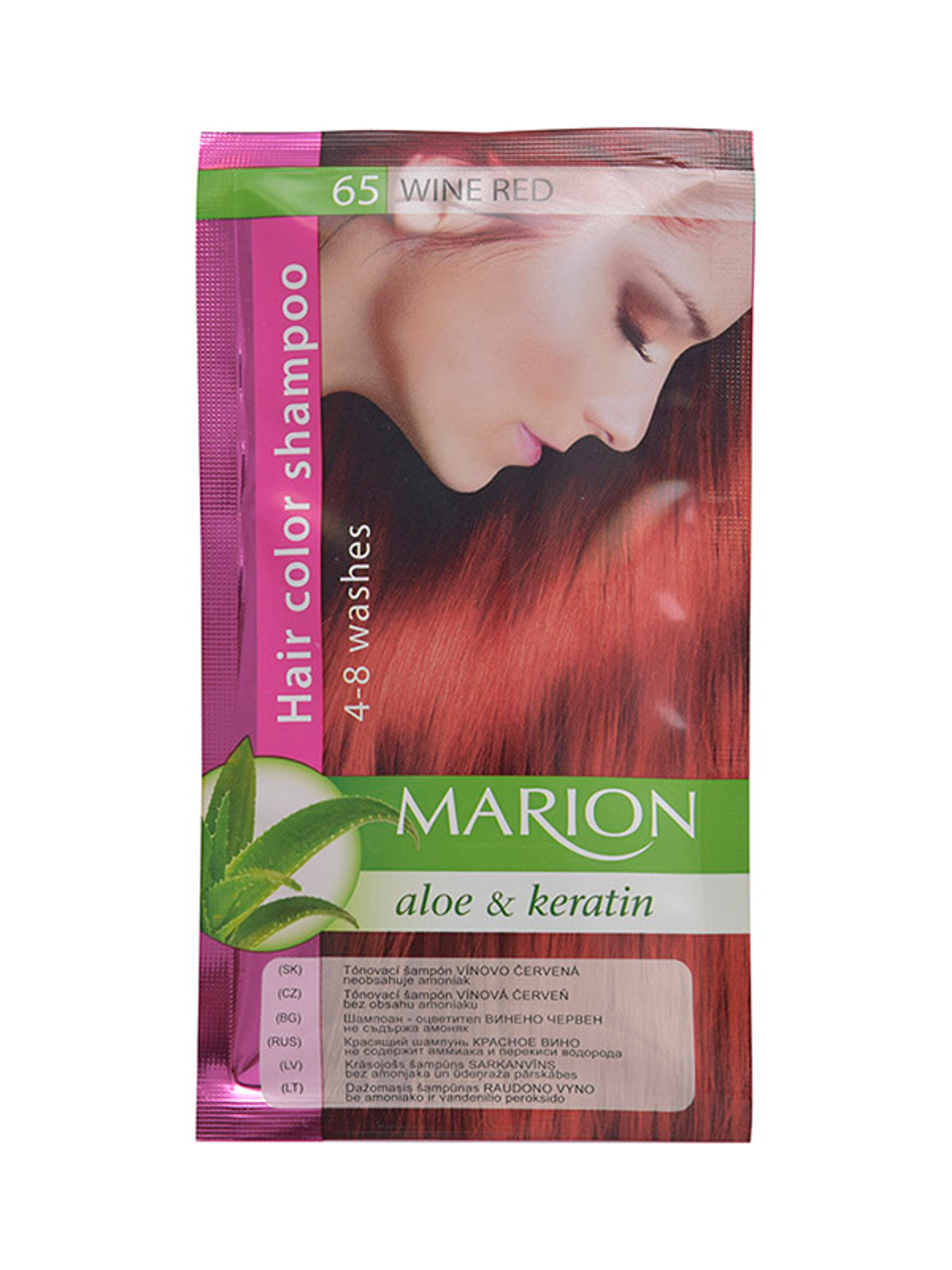 Marion hajszínvédő sampon 65 vörösbor - 40 ml-1