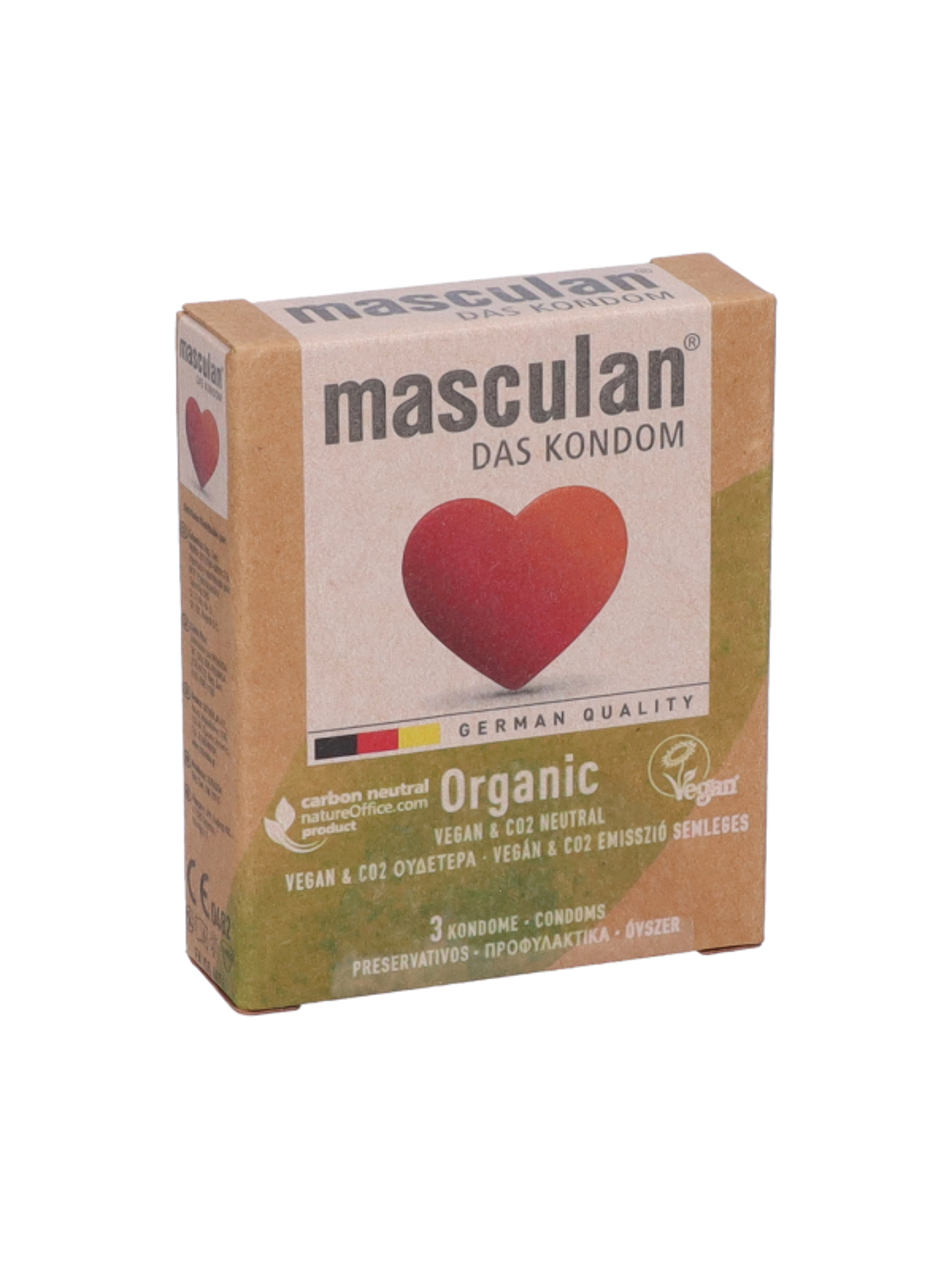 Masculan óvszer organic - 3 db