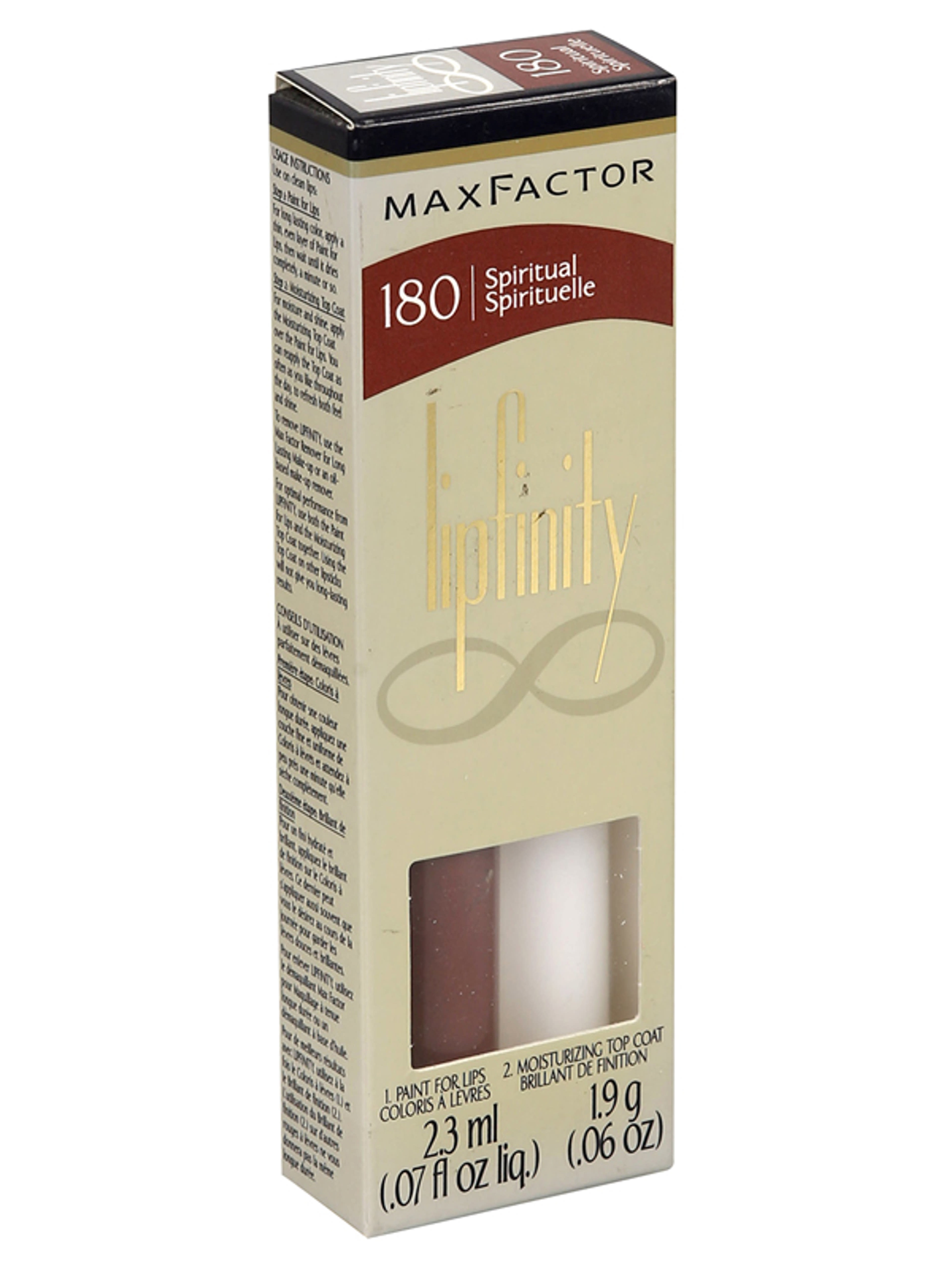 Max Factor Lipfinity kétlépcsős tartós ajakrúzs, 180 Spiritual  - 7 ml-1