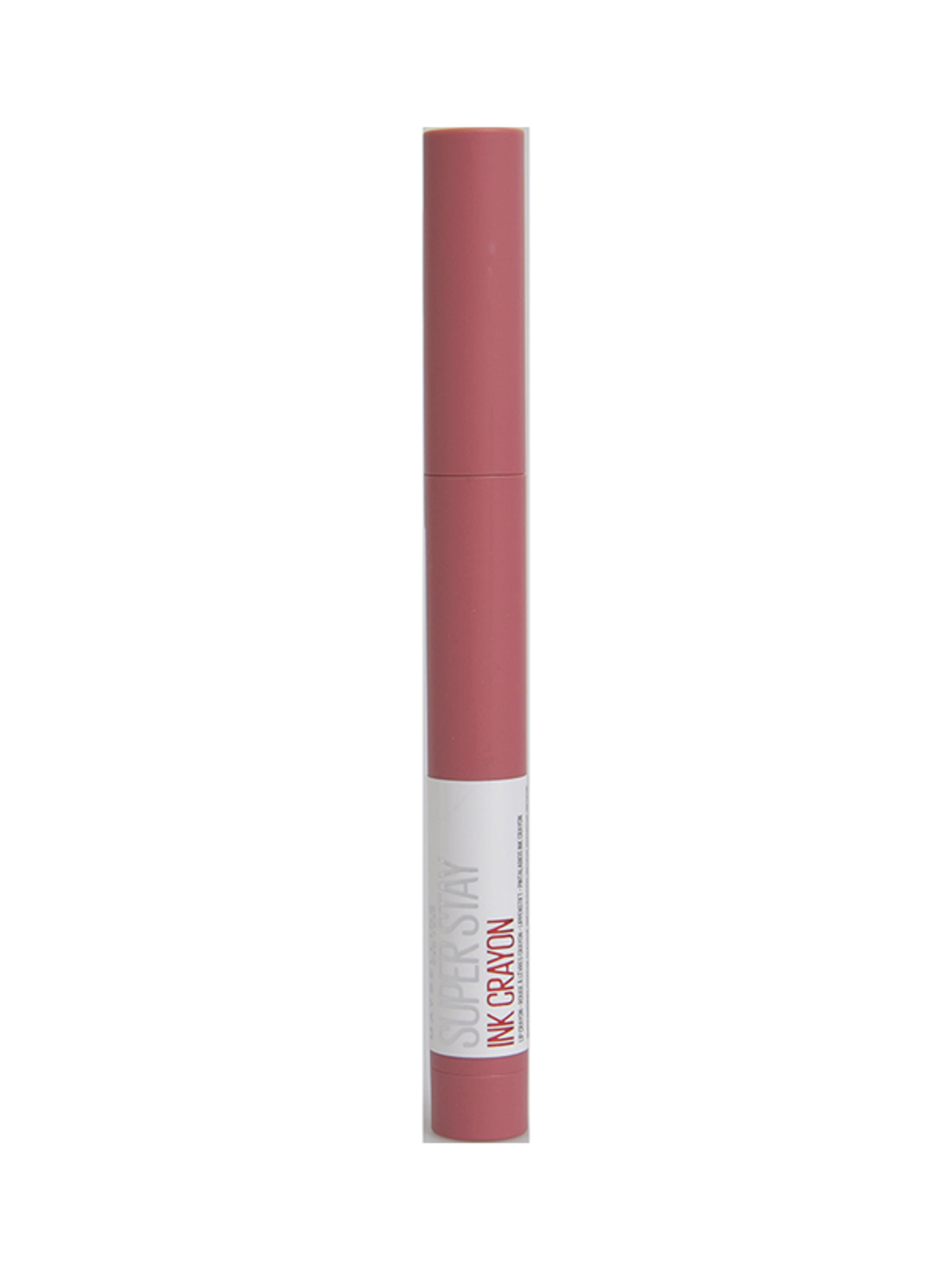 Maybelline  SuperStay Ink Crayon hosszantartó matt ajakrúzs ceruza hegyezővel, 90 - 1 db-1