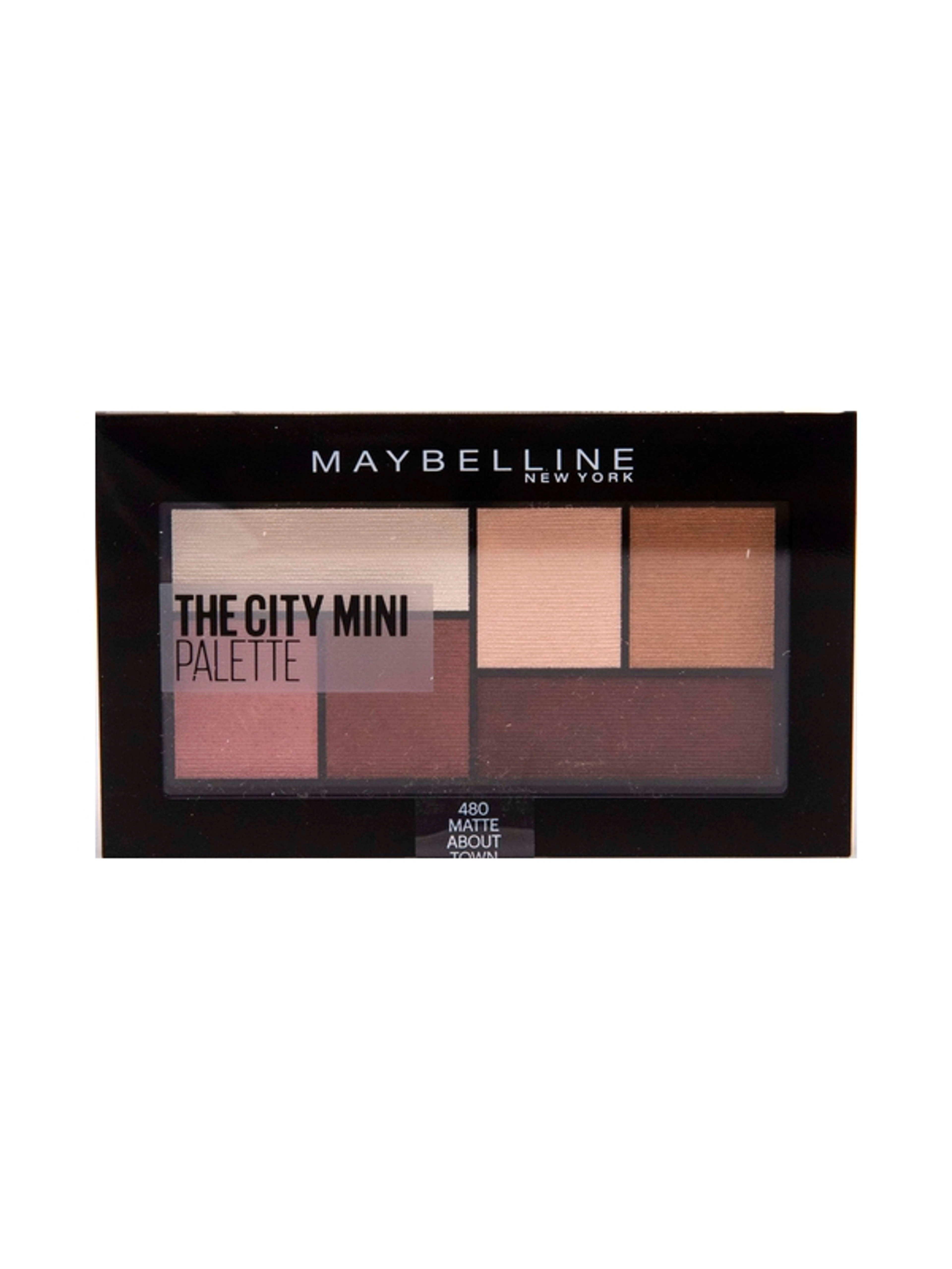 Maybelline The City Mini szemhéjpúder paletta, 480 Matte About Town - 1 db-1