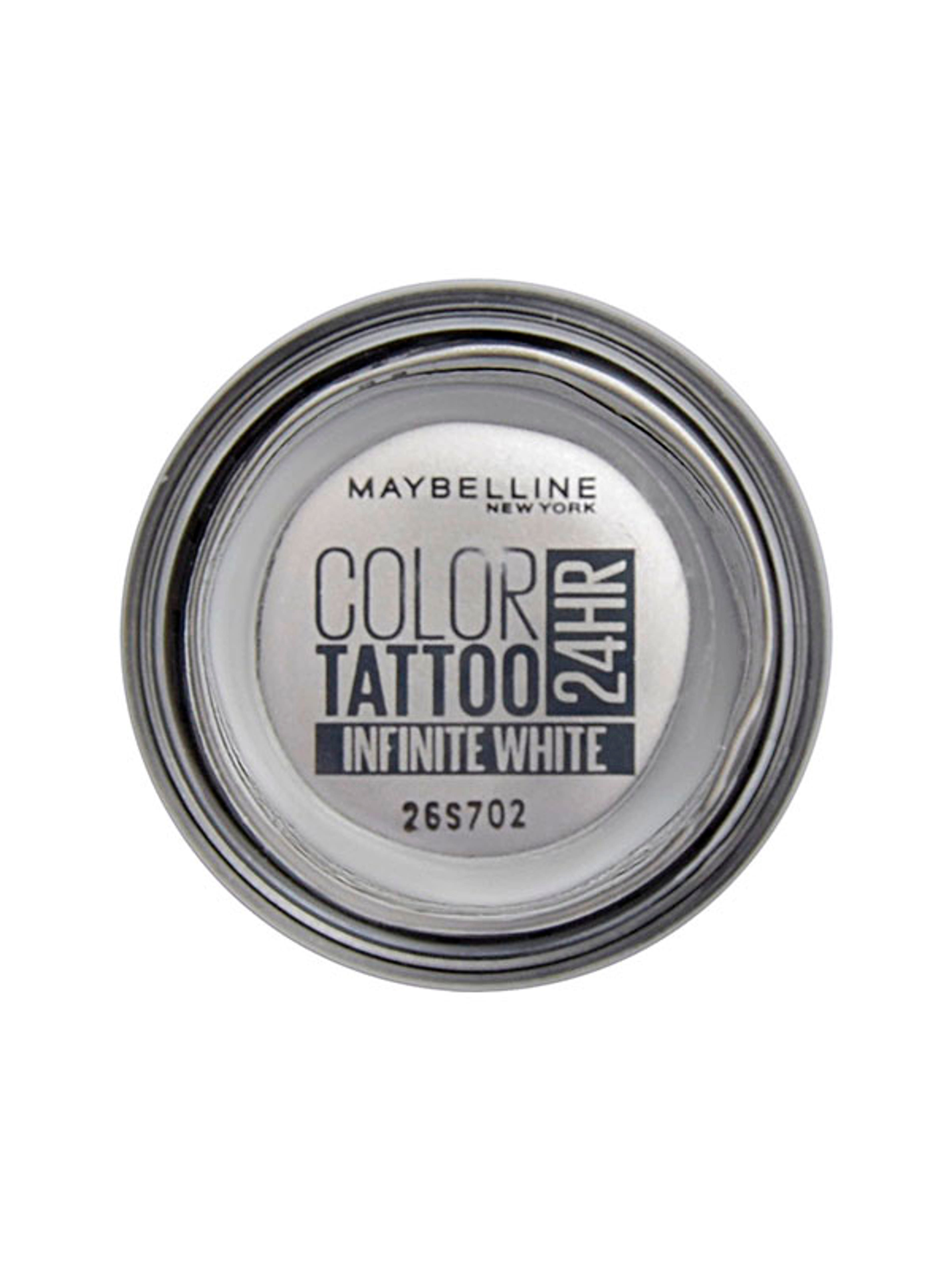Maybelline Color Tattoo 24H géles hosszantartó szemhéjpúder, 45 Infinite White - 1 db