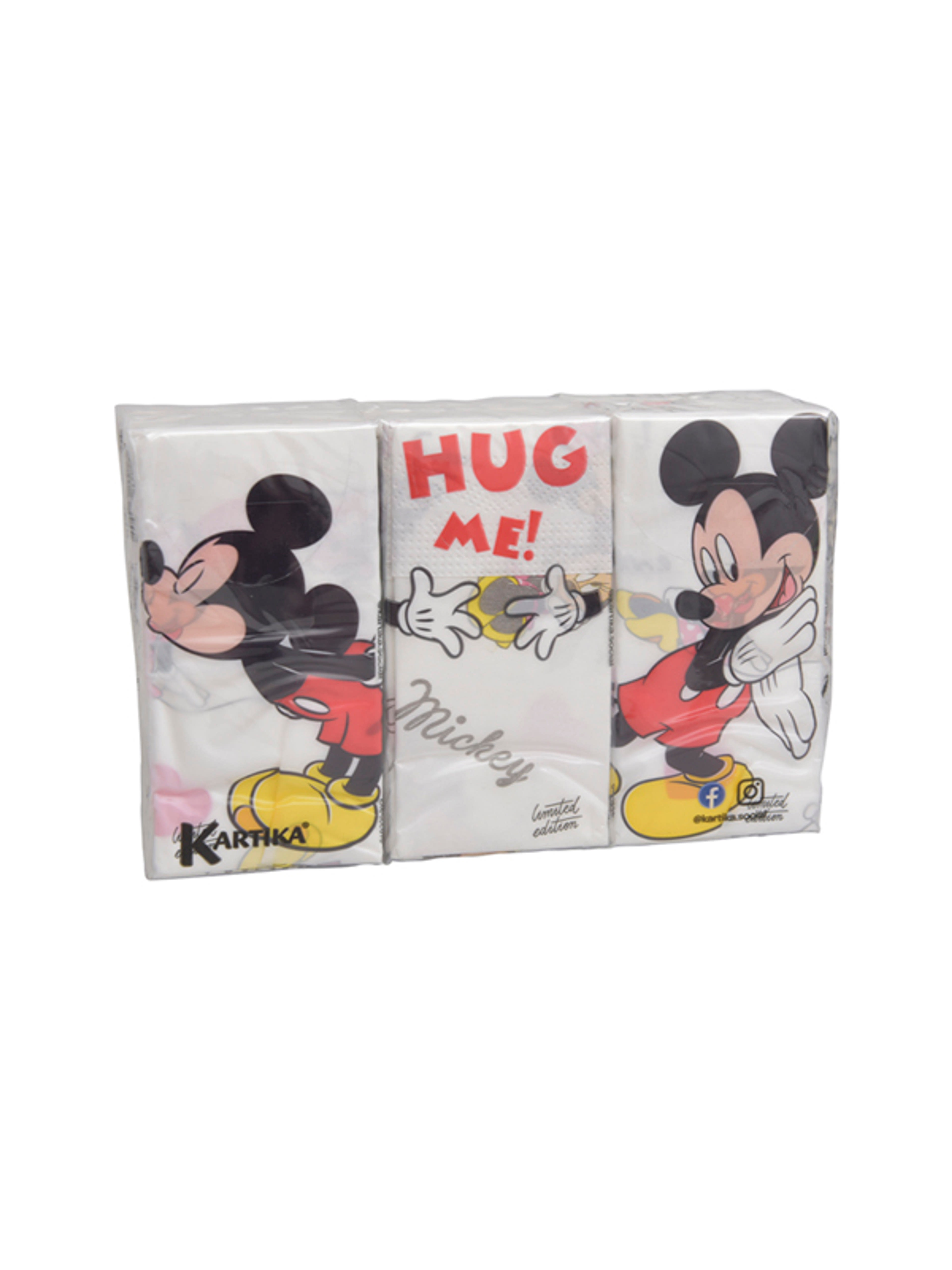 Minnie & Mickey mouse papírzsebkendő 6x9, 4 rétegű - 54 db