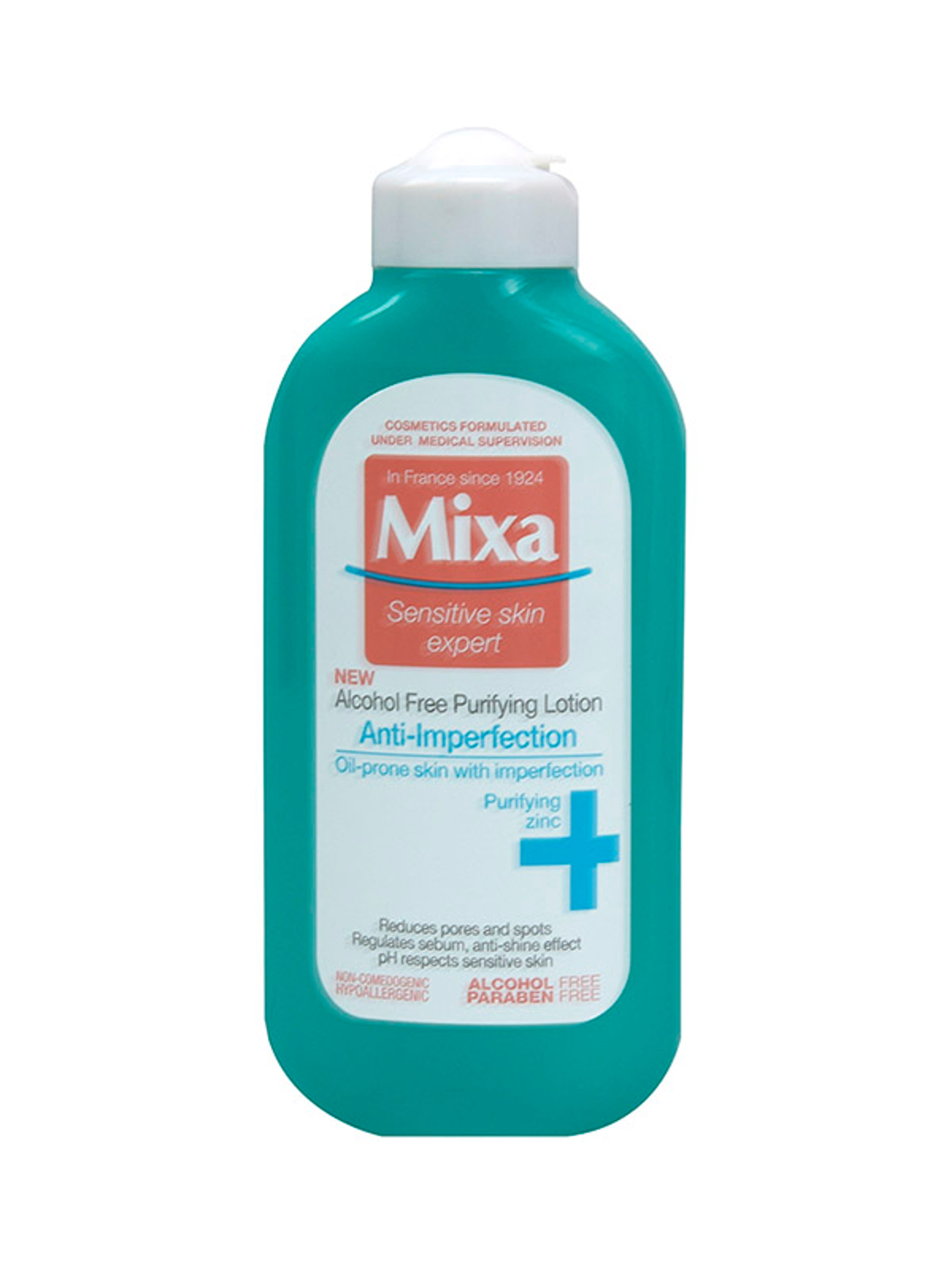 Mixa Anti-Imperfection alkoholmentes arctisztító tonik zsíros és bőrhibákra hajlamos érzékeny bőrre - 200 ml-1
