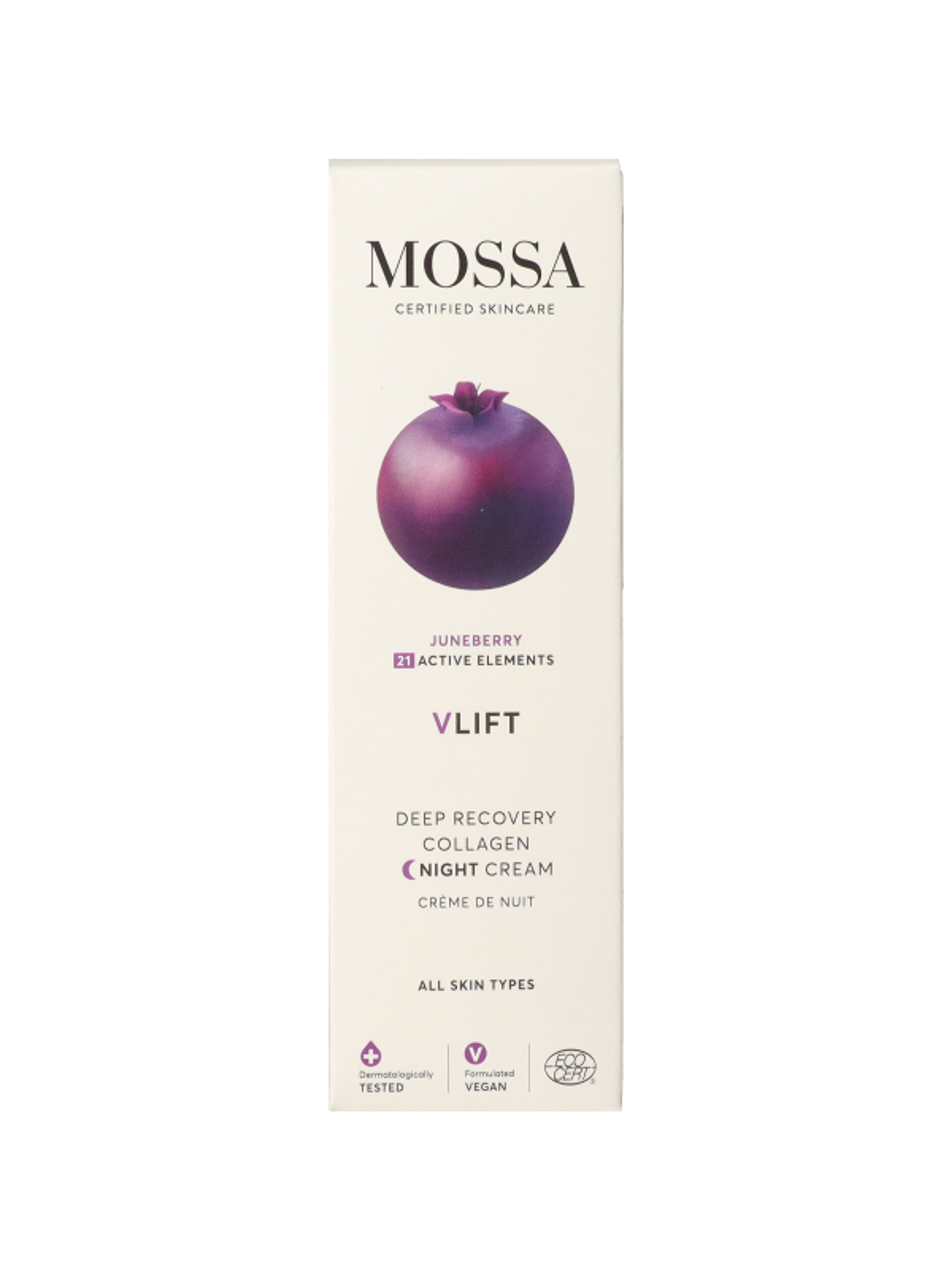 Mossa V-lift ráncfeltöltő éjszakai arckrém - 50 ml