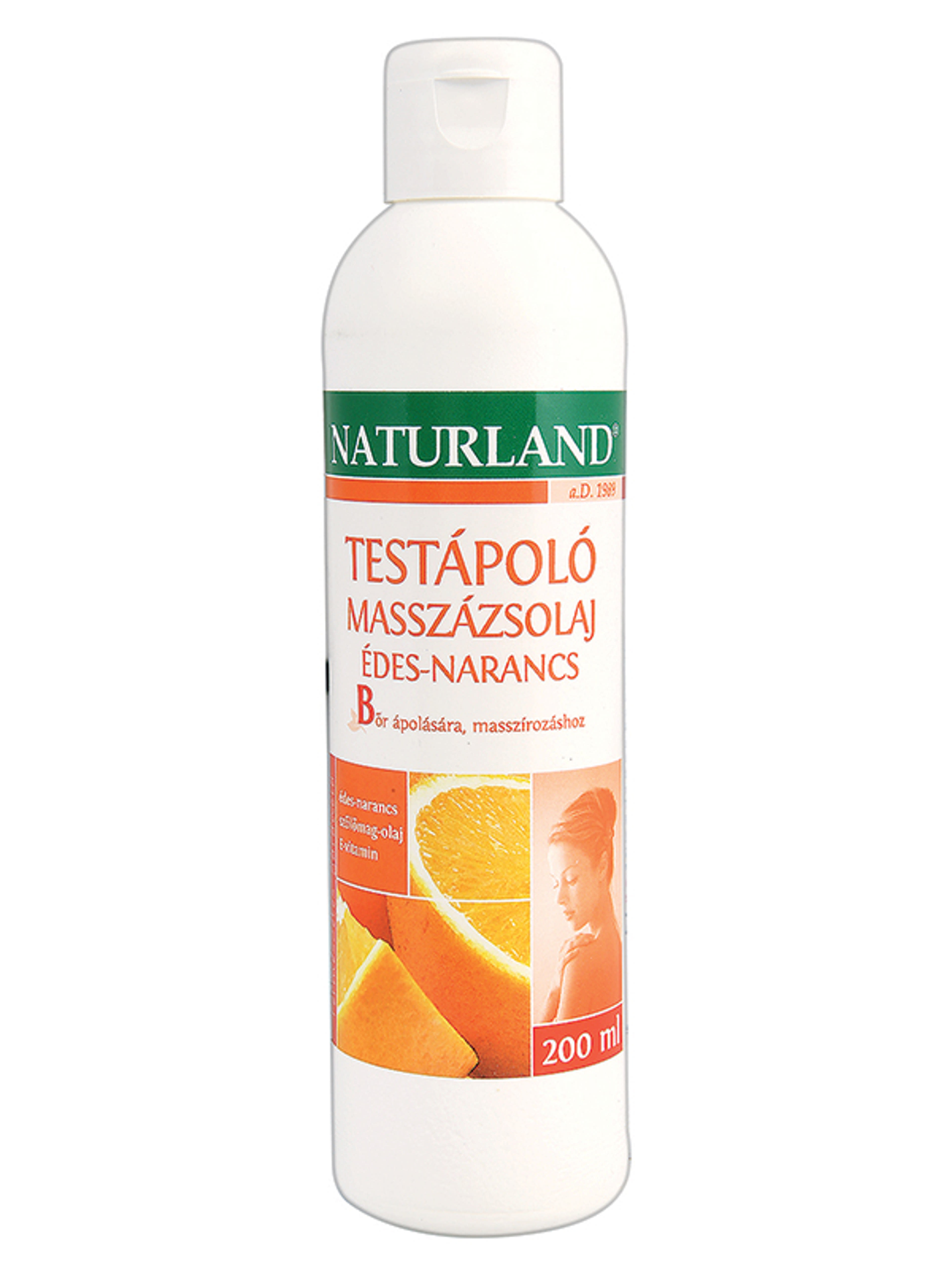 Naturland Testápoló masszázsolaj édes-narancs - 200 ml-1