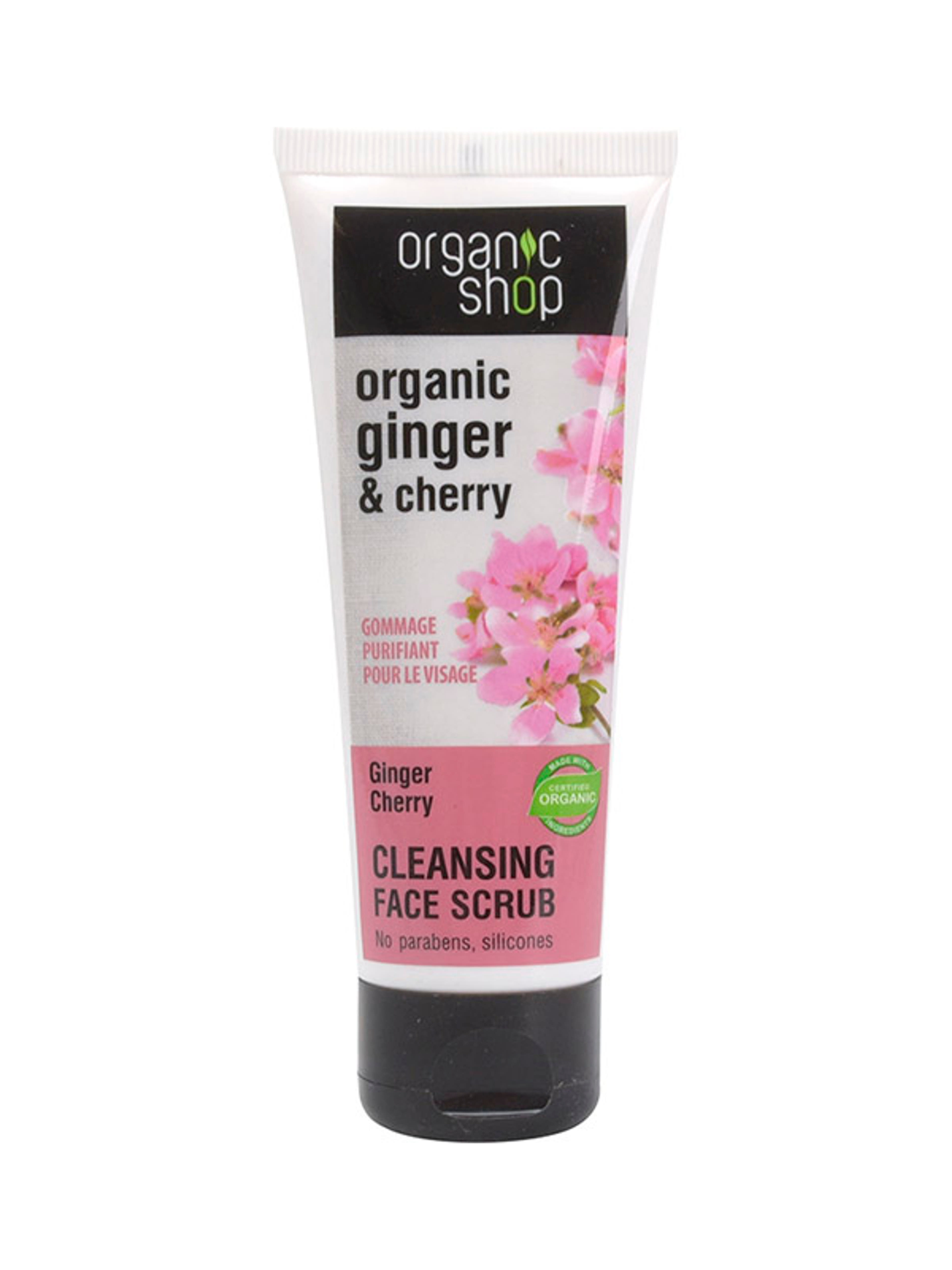Organic shop gyömbéres cseresznye tisztító arcradír - 75 ml-1