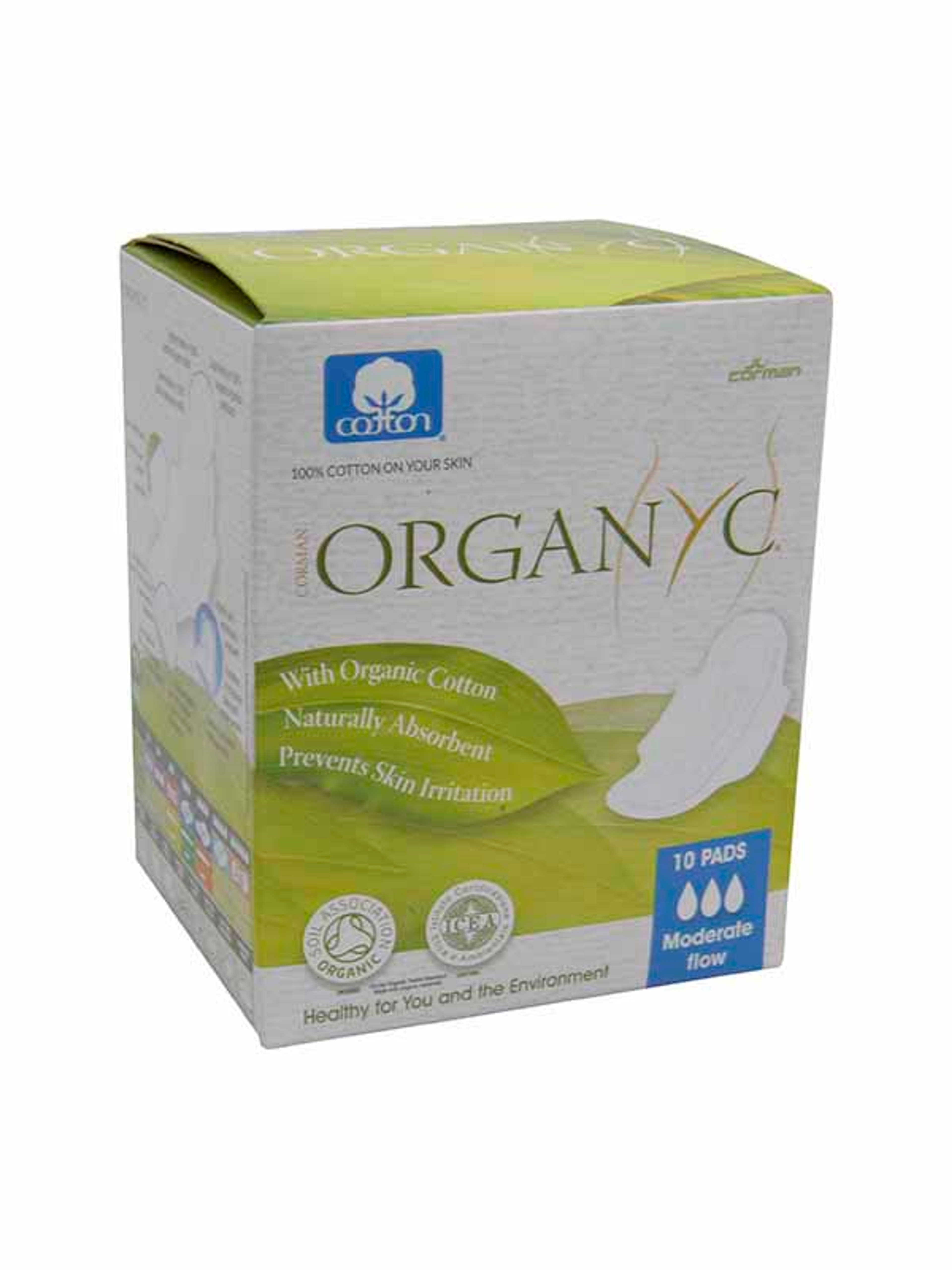 Organyc egészségügyi betét Normal 100% organikus pamut szárnyas - 10 db-1