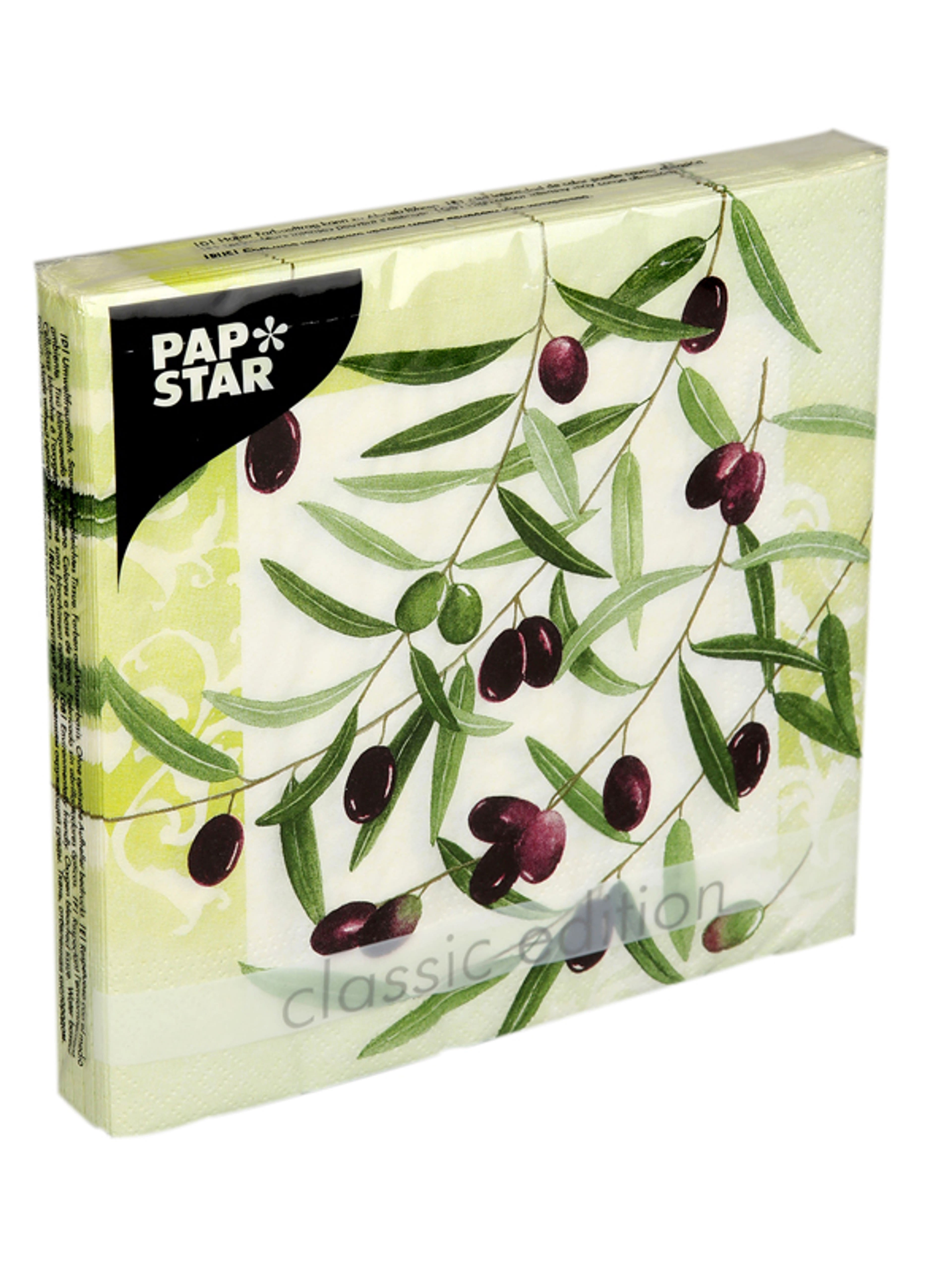 Papstar Olive Twing 3 Rétegű 33x33 Szalvéta - 20 db