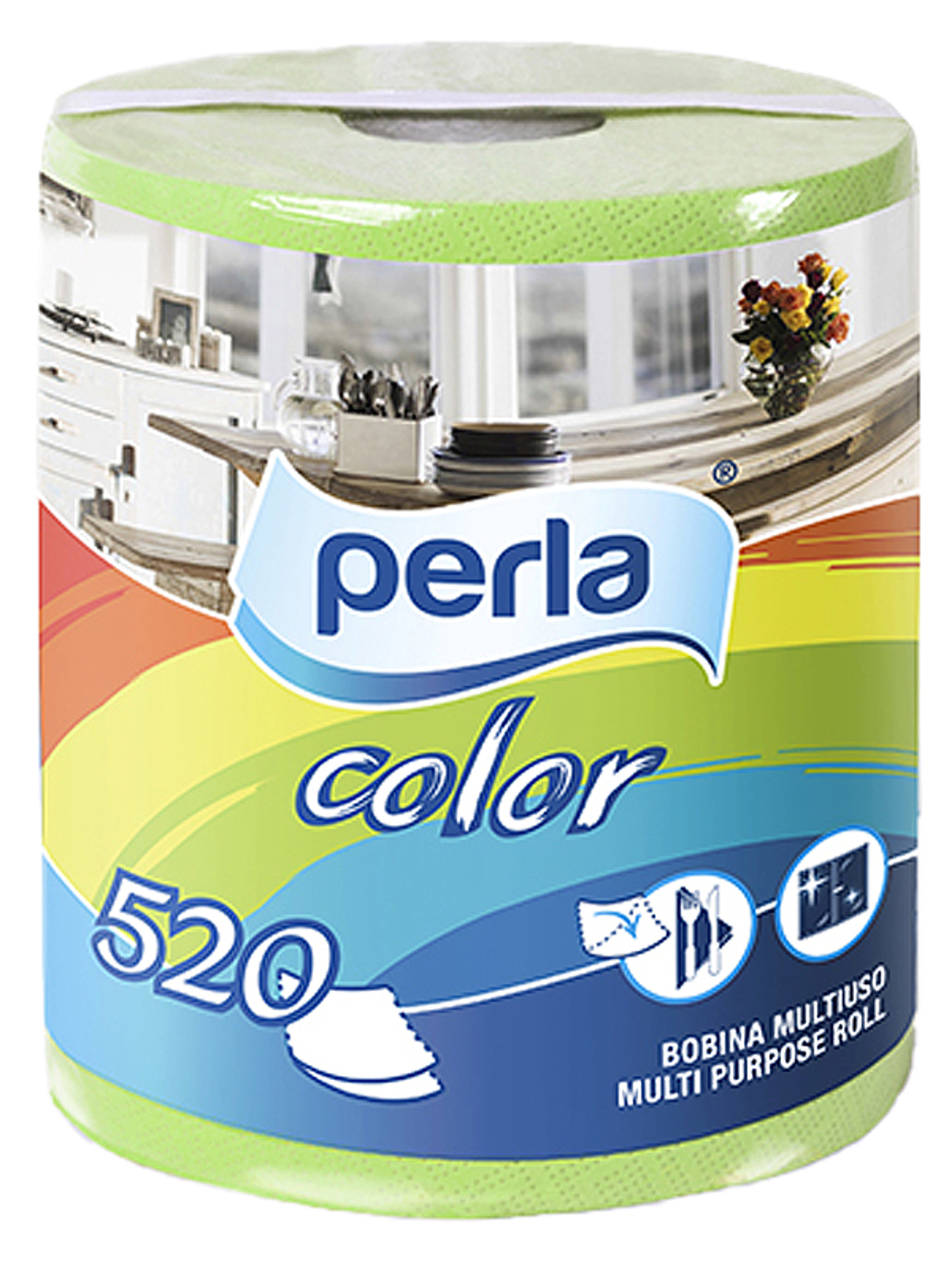 Perla Color 2 rétegű papírtörlő lime színű - 1 db-1