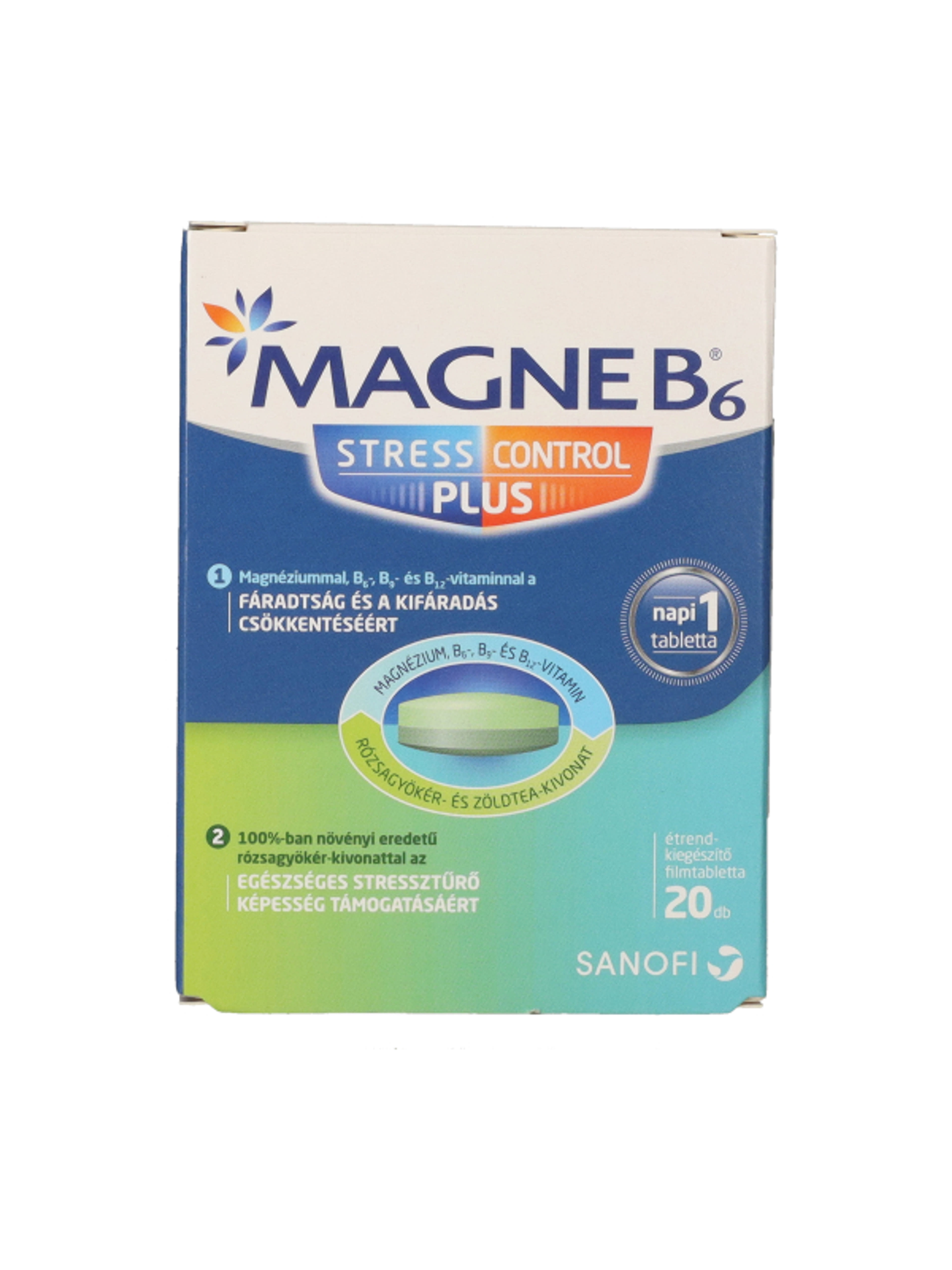 Sanofi Magne B6 Stress Control plusz tabletta - 20 db