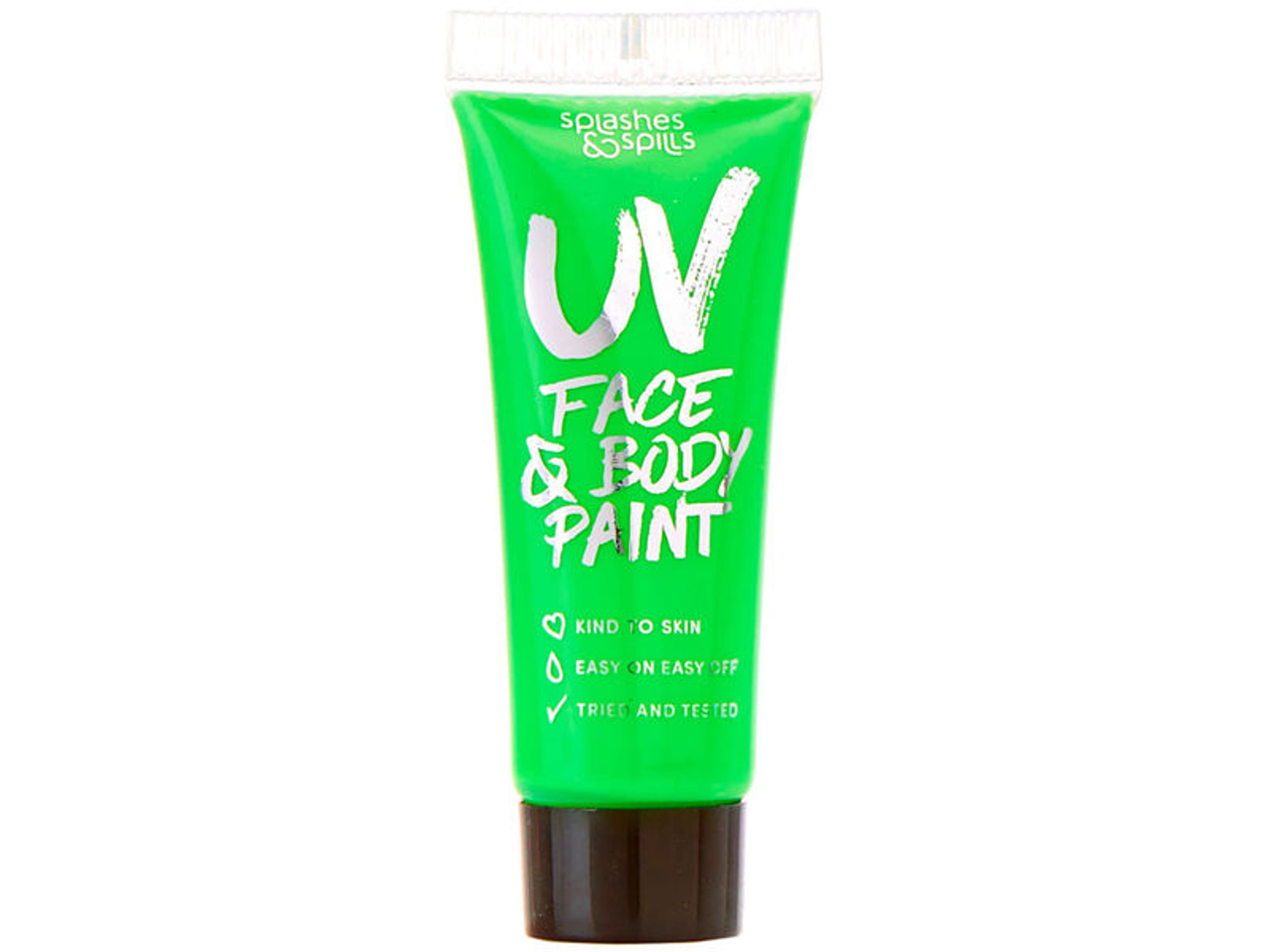 Splashes&Spills UV arc és testfesték, zöld - 1 db