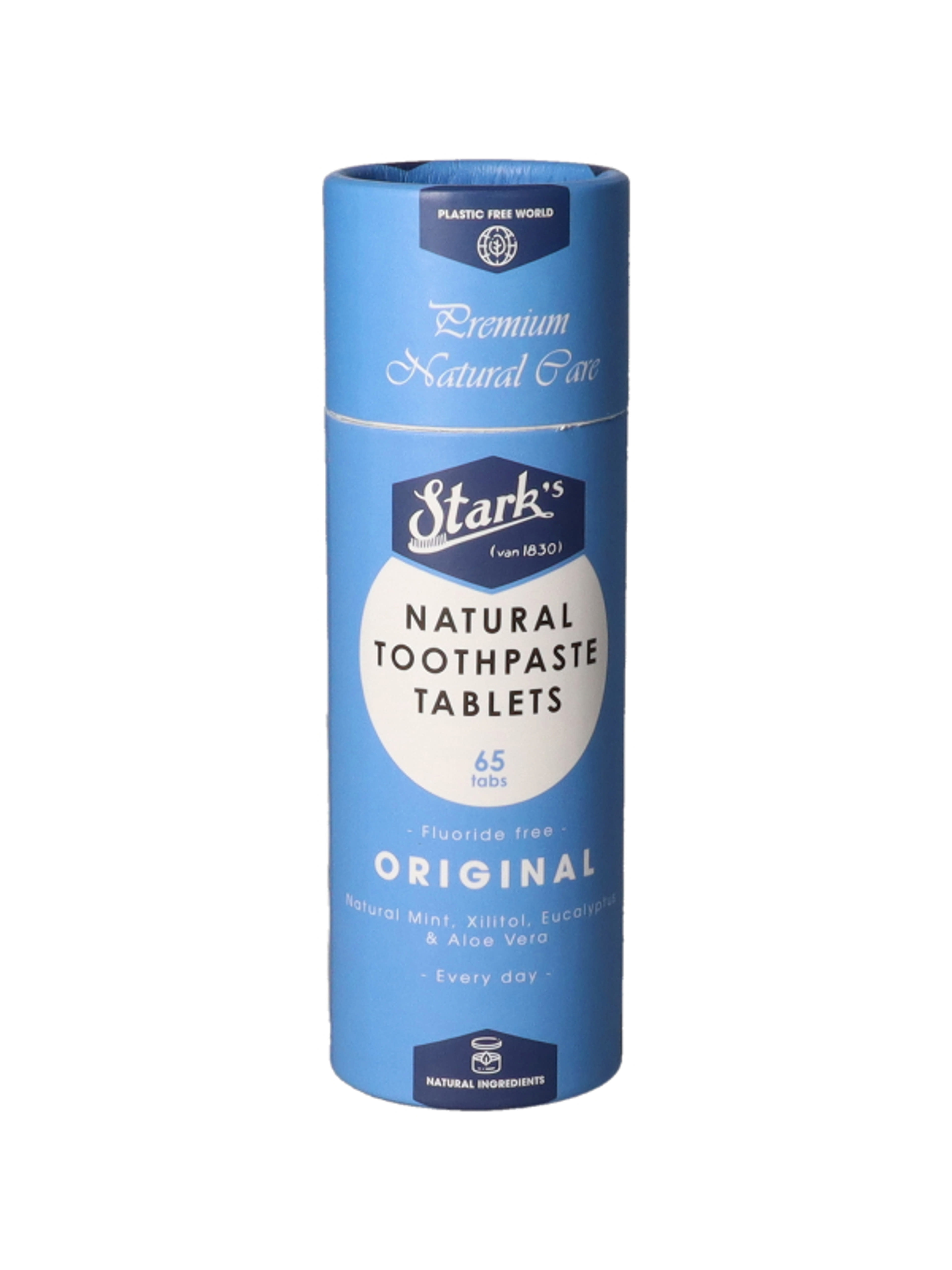 Stark's Natural fogkrém tabletta, fluorid mentes - 65 db