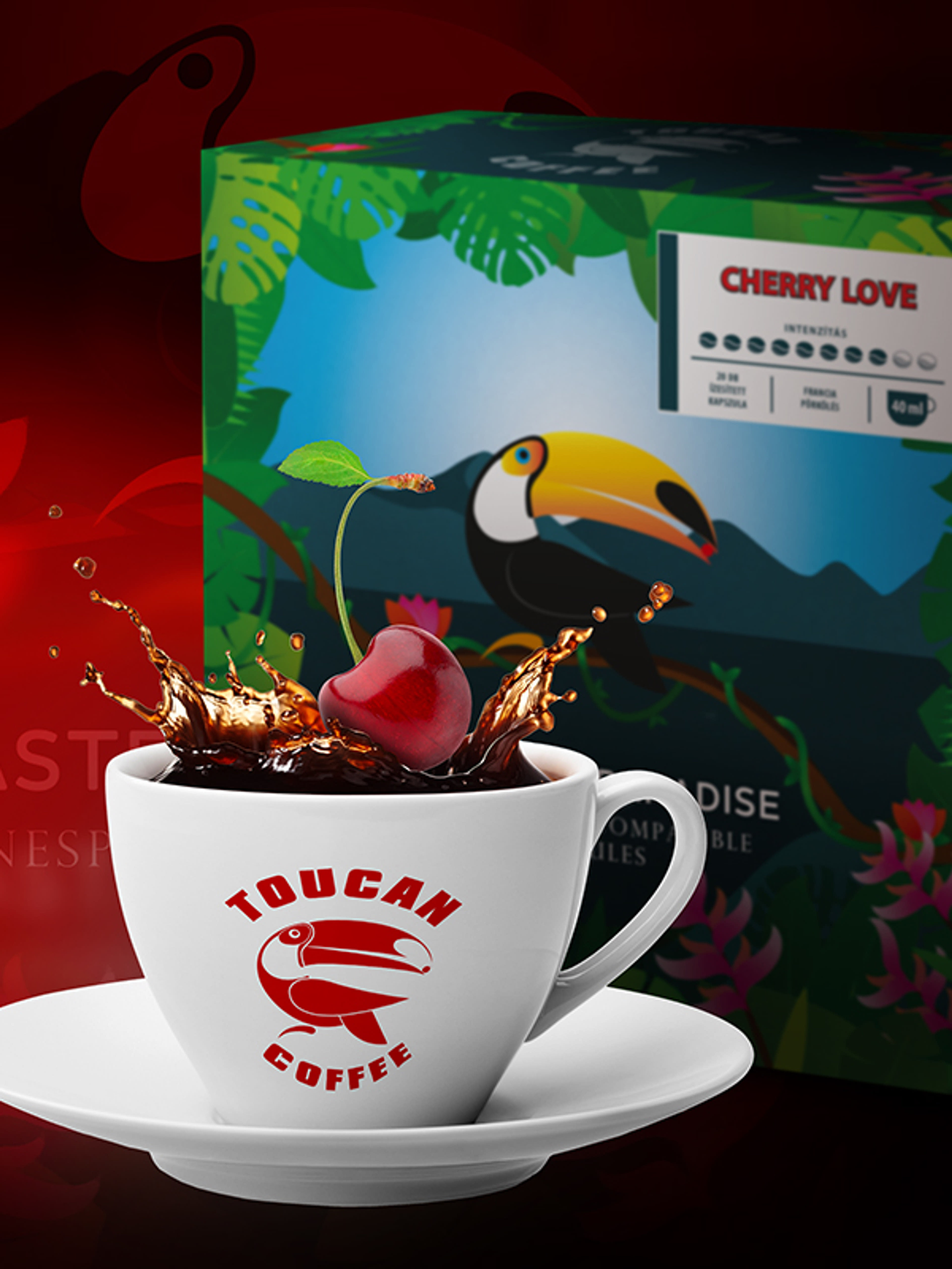 Toucan Cherrylove Nespresso kapszula - 20 db-2