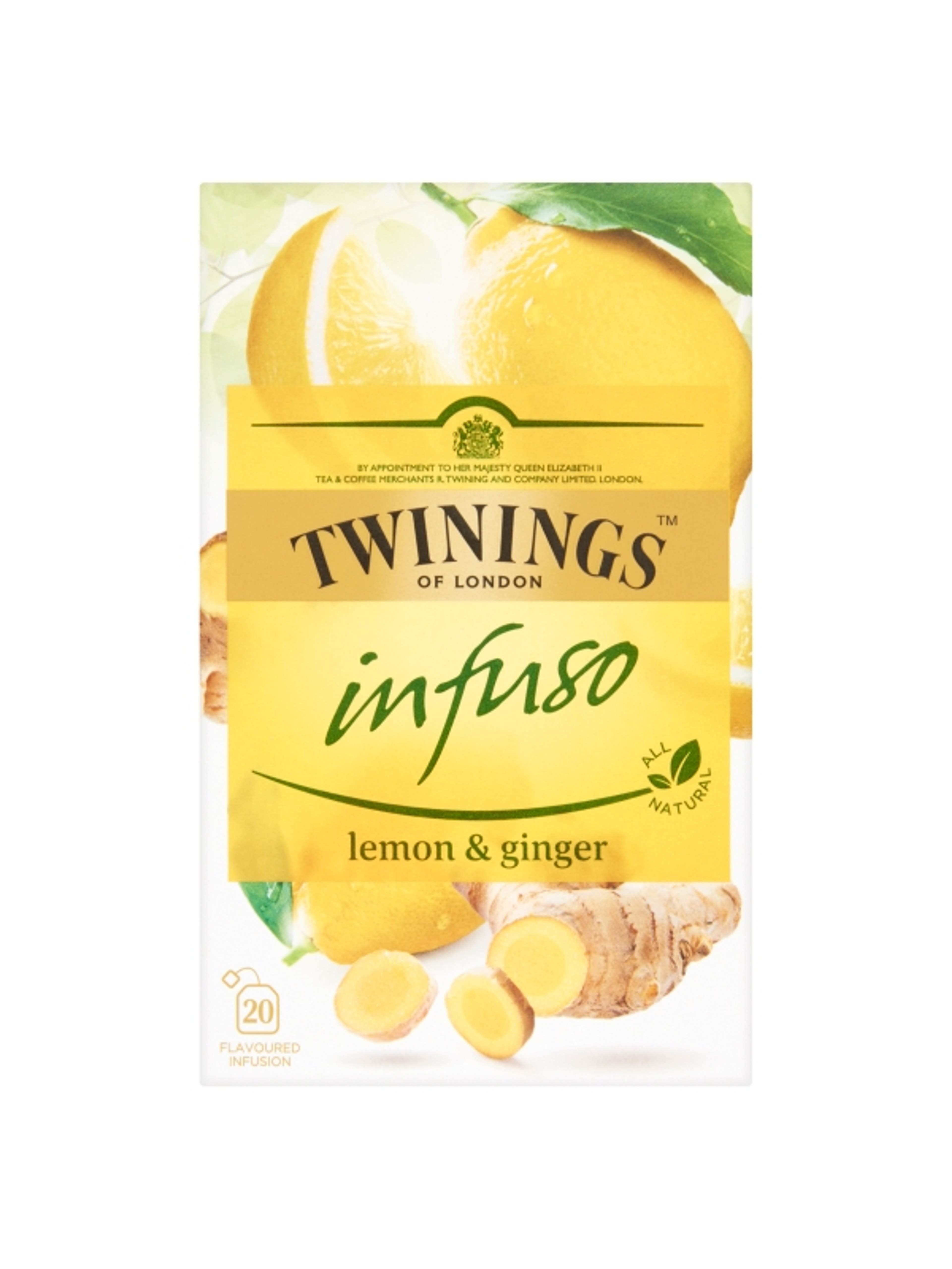 Twinings citrom és gyömbér herbatea 20 x 1,5g - 30 g-2