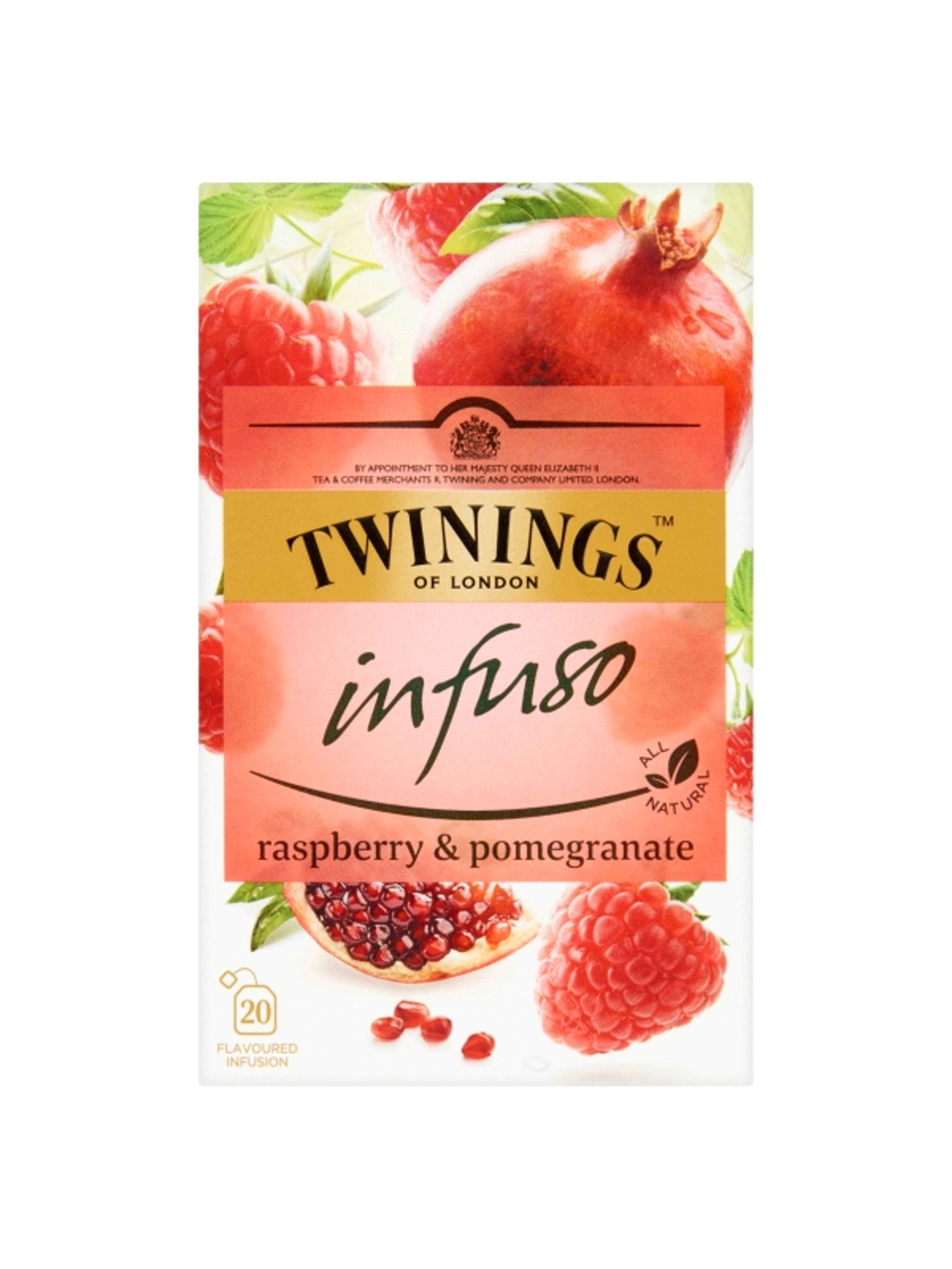 Twinings gránátalma és málna íz herbatea 20 x 2g - 40 g