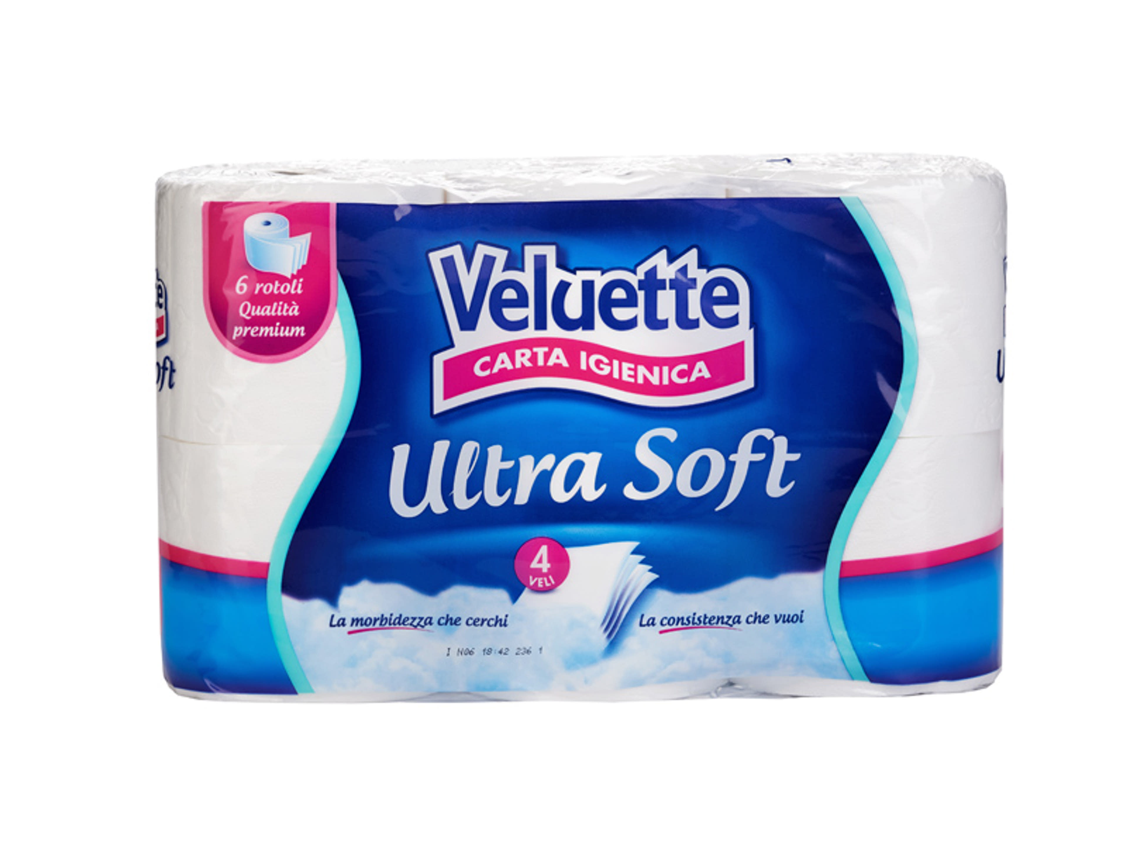 Veluette Topa toalettpapír fehér - 6 db