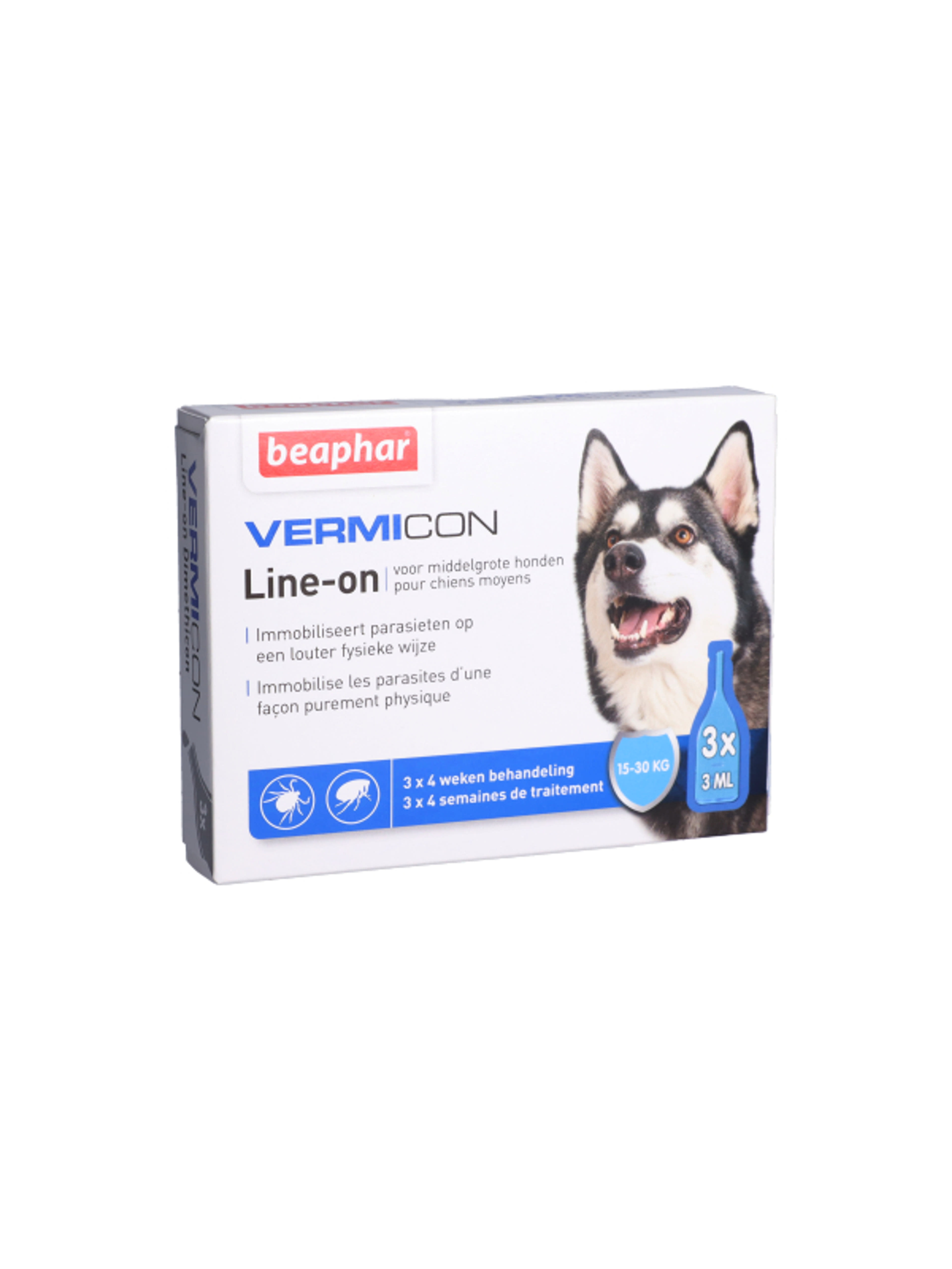Vermicon spot-on kutyáknak 15-30 kg-ig, 3*3 ml - 9 ml-1