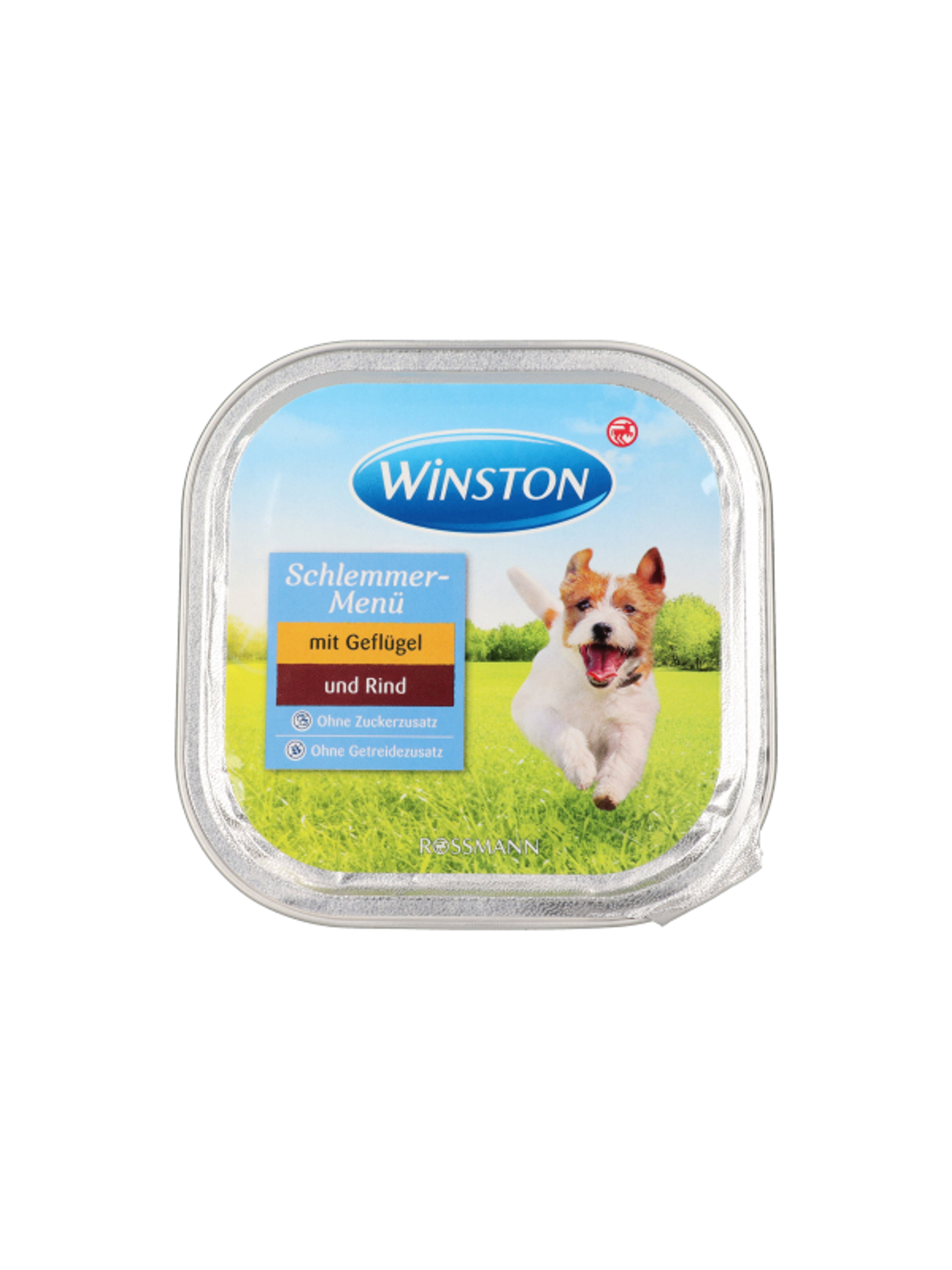 Winston Fenséges Menü alutasak kutyáknak, szárnyas- és marhahús - 300 g-1