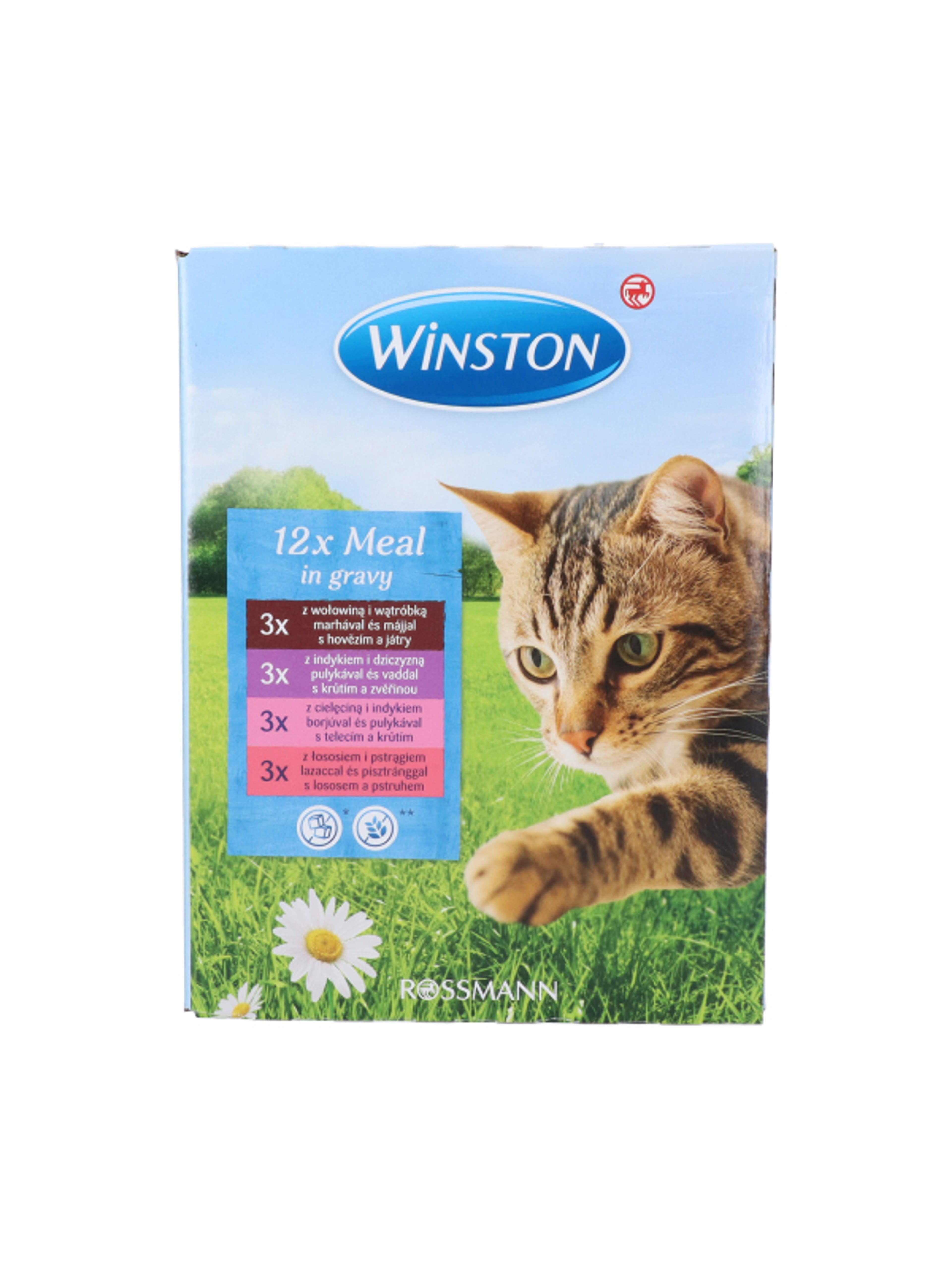 Winston Fenséges Menü alutasak macskáknak, multipack (12x100 g) - 1200 g-1