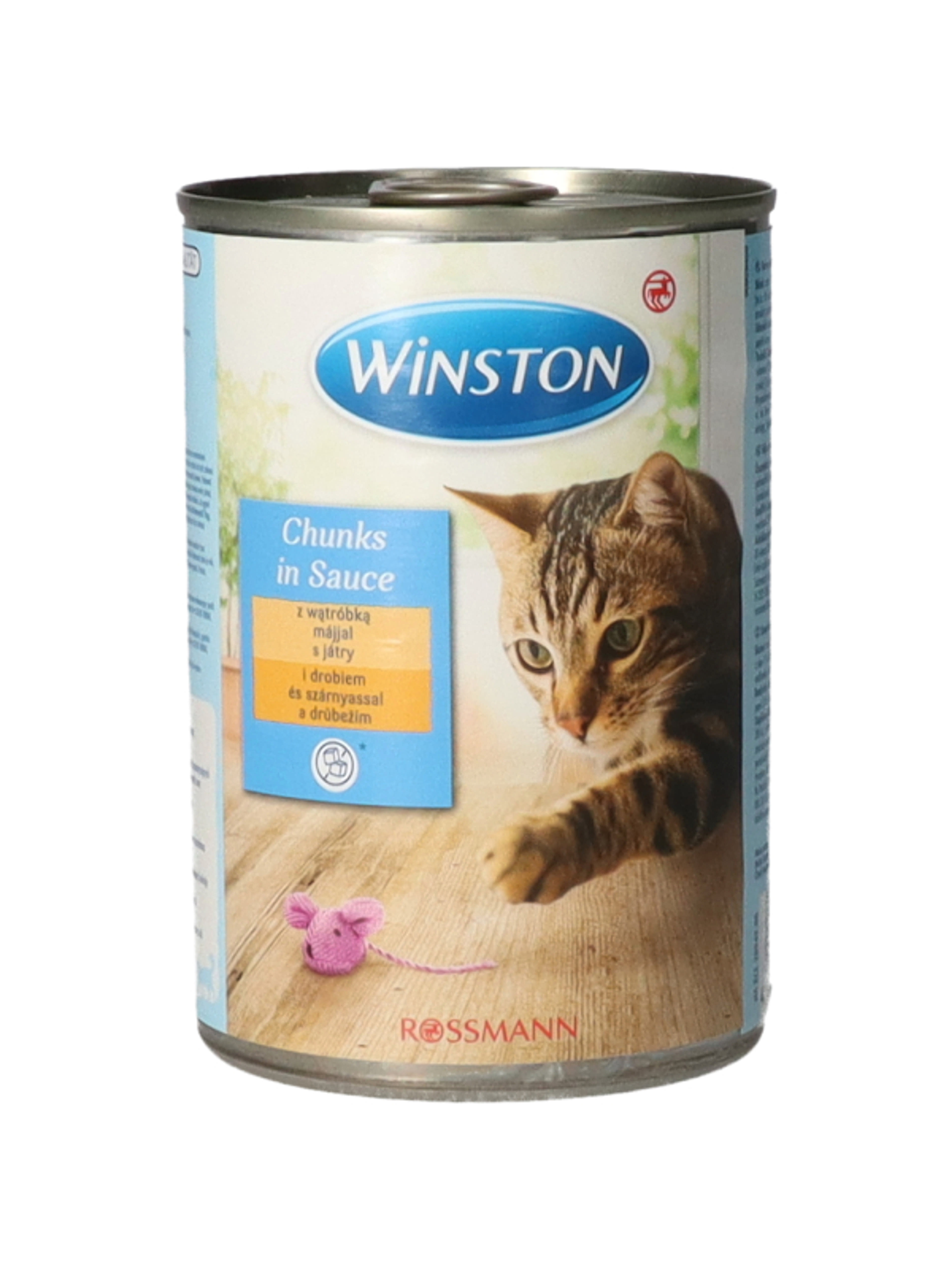 Winston konzerv macskáknak, szárnyashús és máj - 400 g