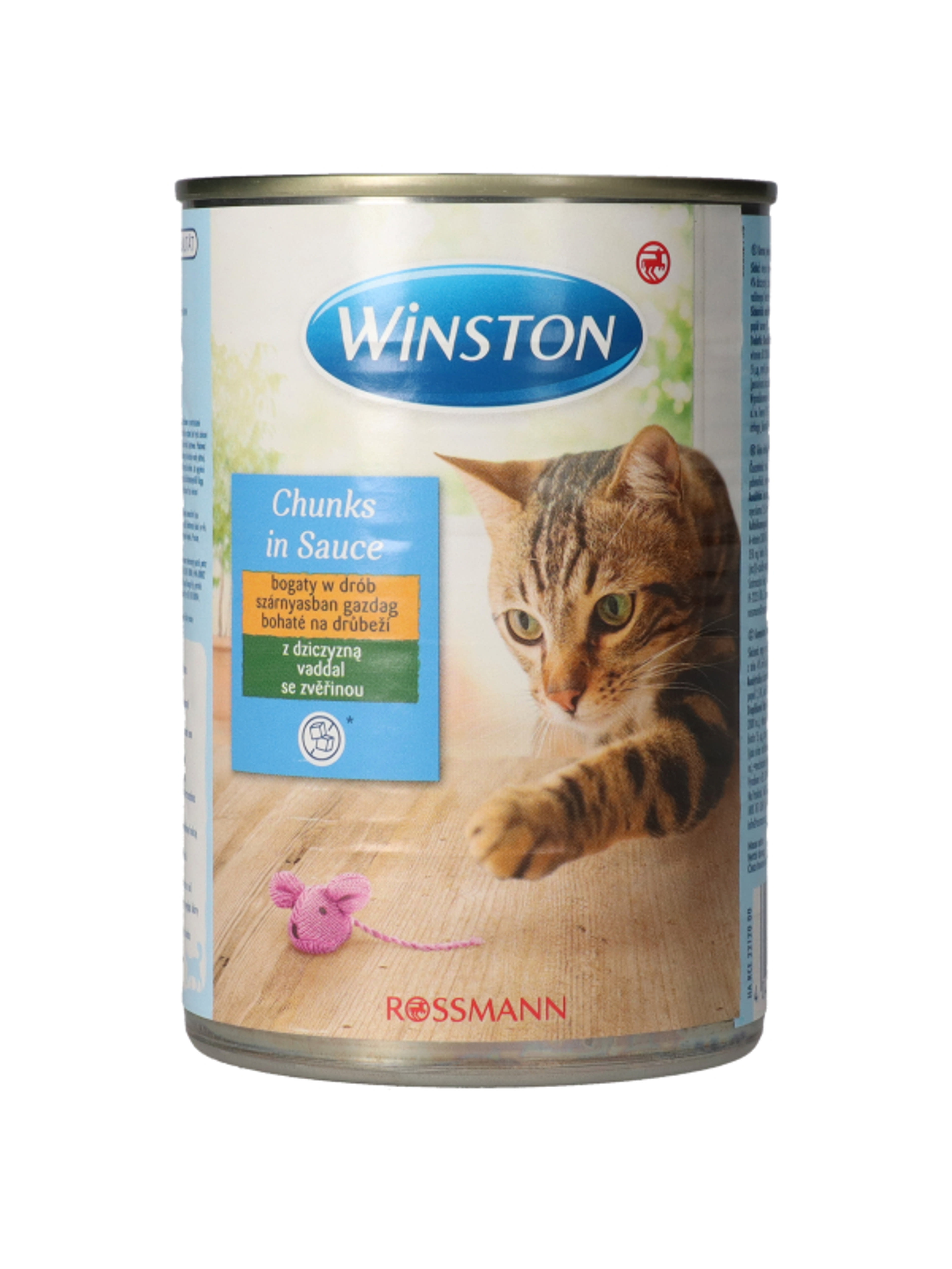 Winston konzerv macskáknak, vad szárnyas falatok - 415 g