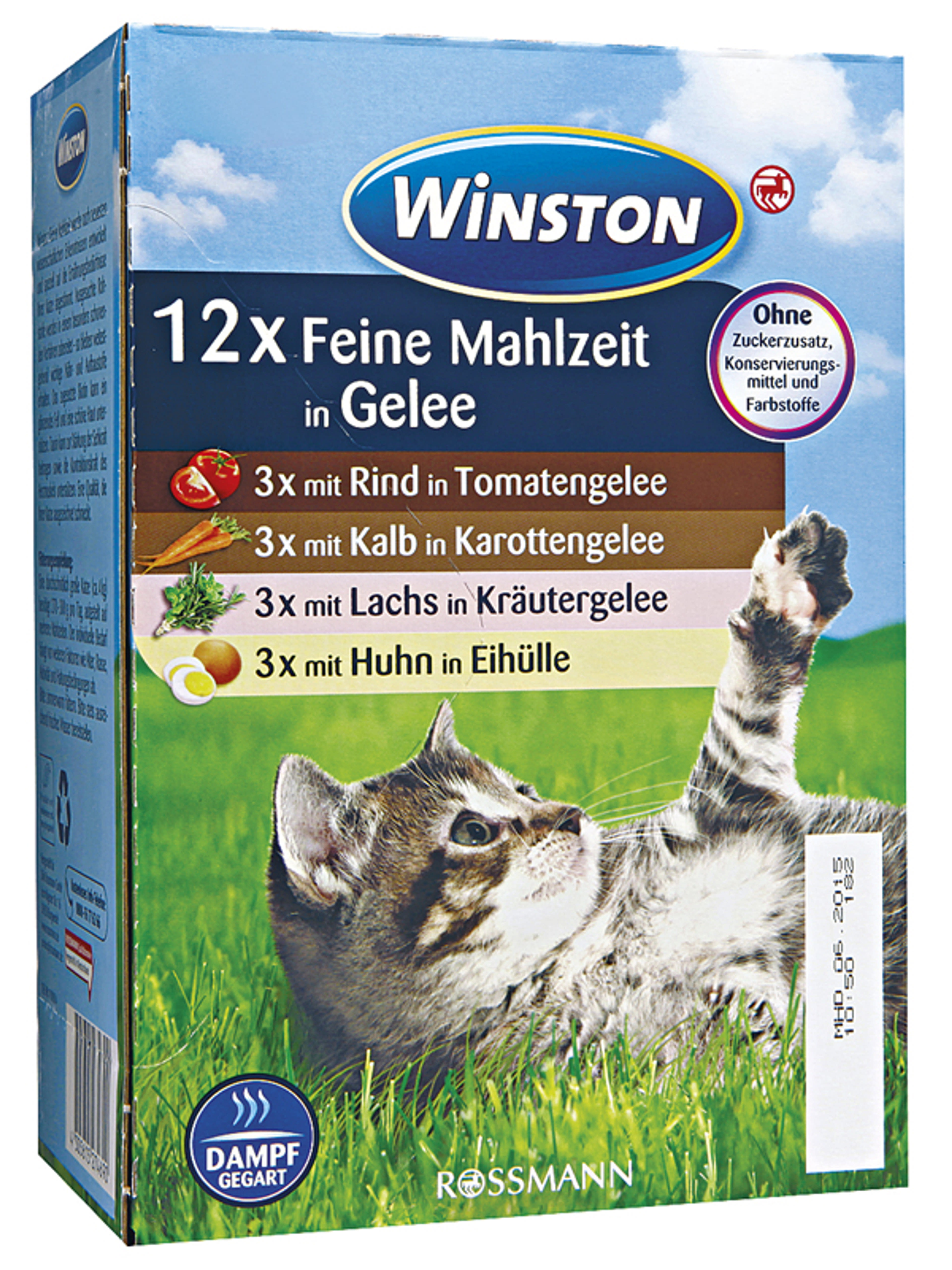 Winston alutasak macskáknak, zöldség zselében - 1200 g-1