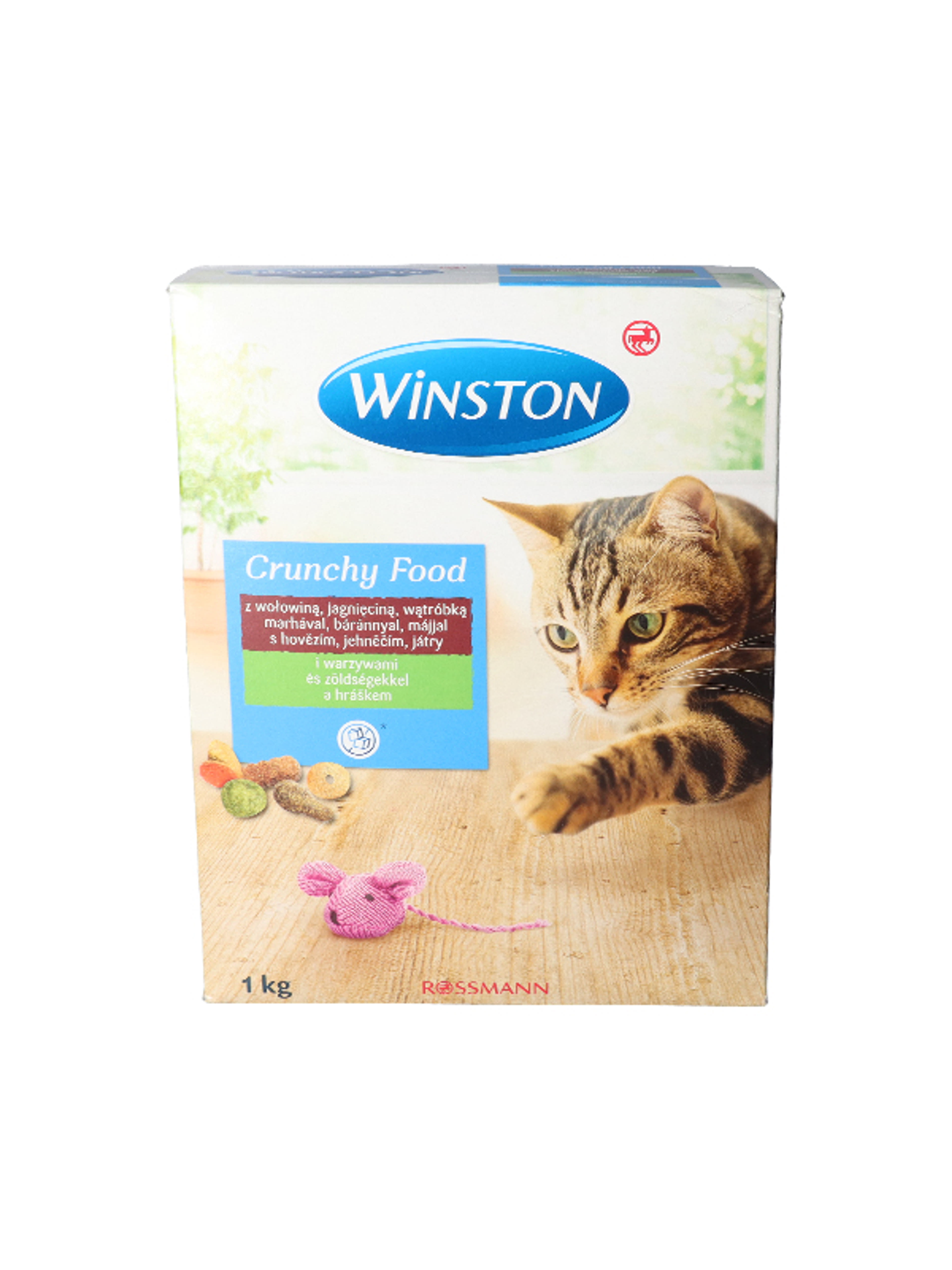 Winston Ropogós vacsora szárazeledel macskáknak, marha,vad- szárnyashússal és zöldségekkel - 1 kg