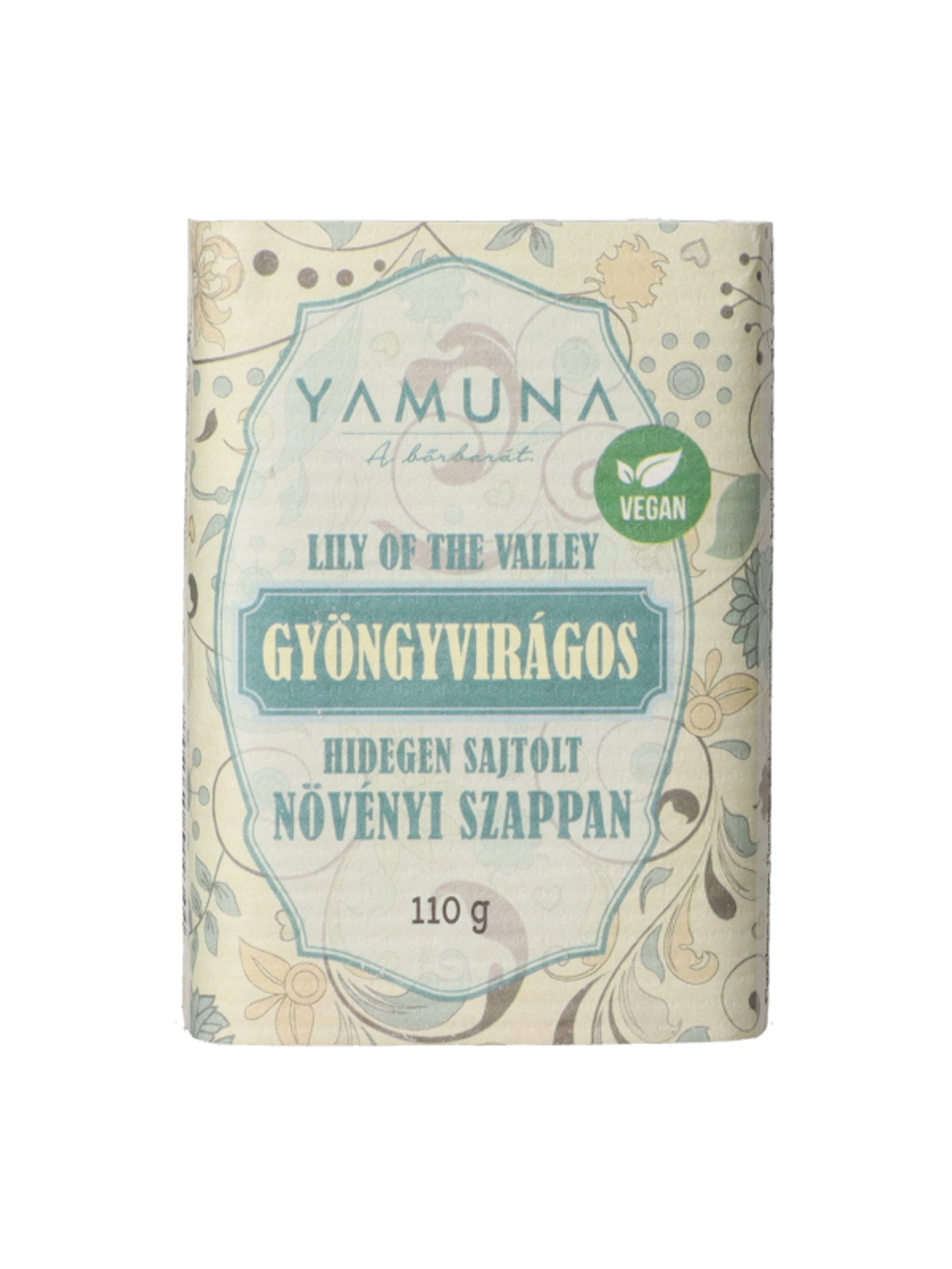 Yamuna hidegen sajtolt szappan gyöngyvirág - 110 g-1