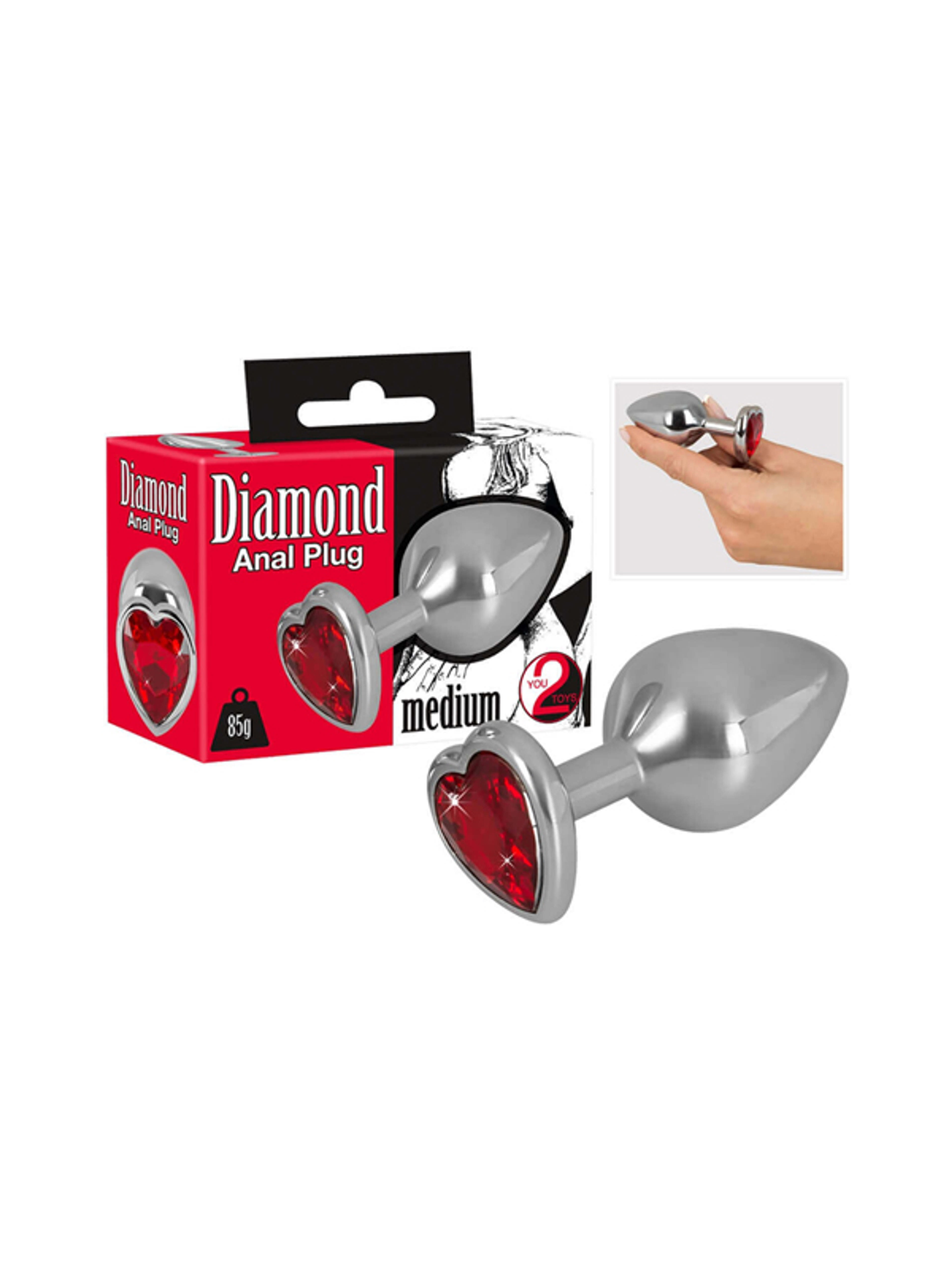 You2Toys diamond 85 g-os alumínium anál dildó - 1 db-3
