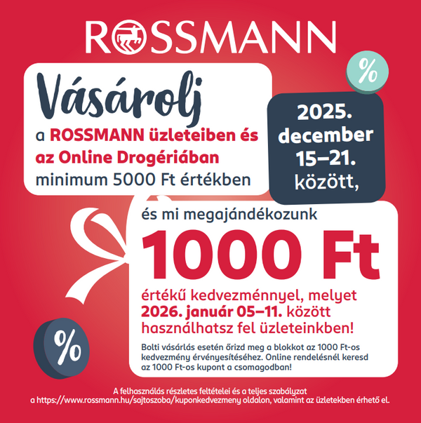 1000 forint értékű kupon - Szerezd meg a kupont és vásárolj kedvezményesen üzleteinkben!