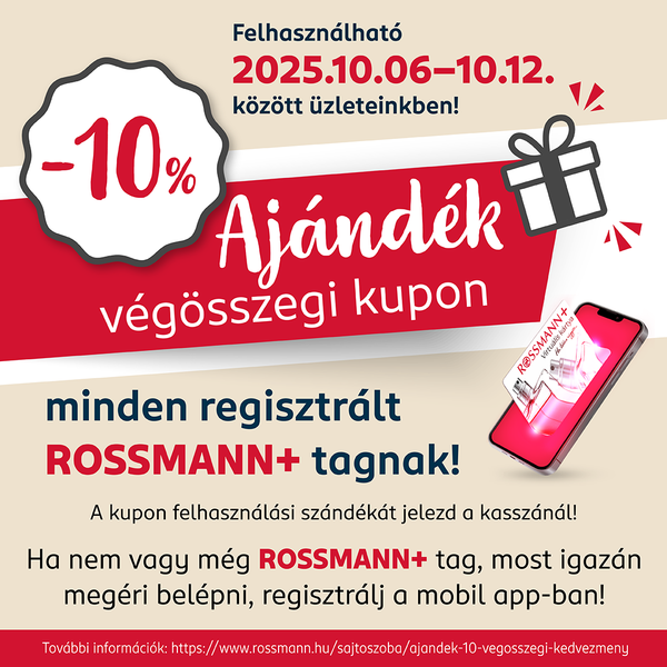 Ajándék 10% végösszegi kedvezmény