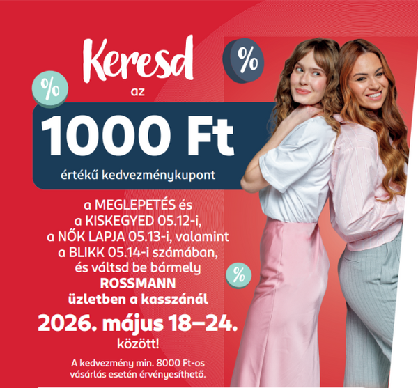 1000 forint kupon kedvezmény - Keresd a megjelölt magazinokban és vásárolj kedvezményesen üzleteinkben!