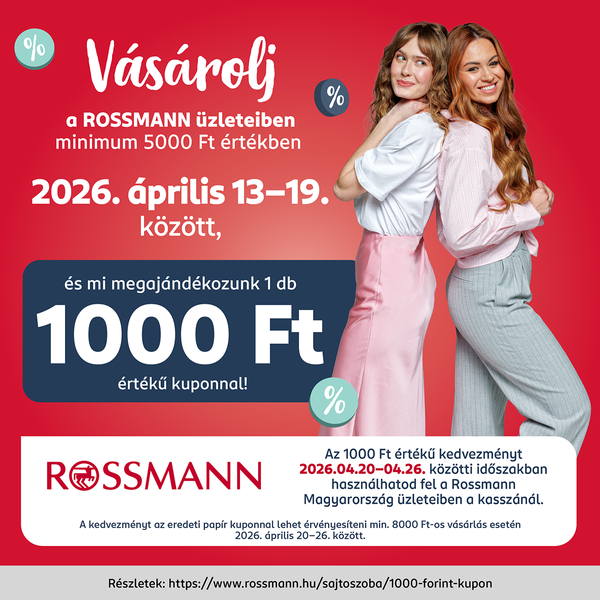 1000 forint értékű kedvezmény - Szerezd meg és vásárolj kedvezményesen üzleteinkben!