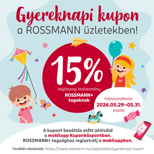 Gyereknapi kupon - 15% végösszegi kedvezmény üzletekben