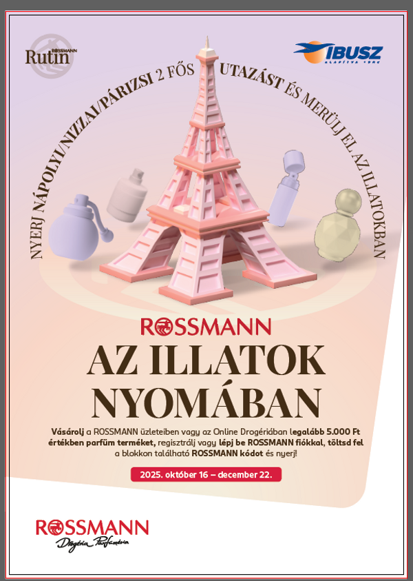 Kedvezményekkel, nyereményutakkal és online illatteszttel indul az ősz legillatosabb kampánya a Rossmannban